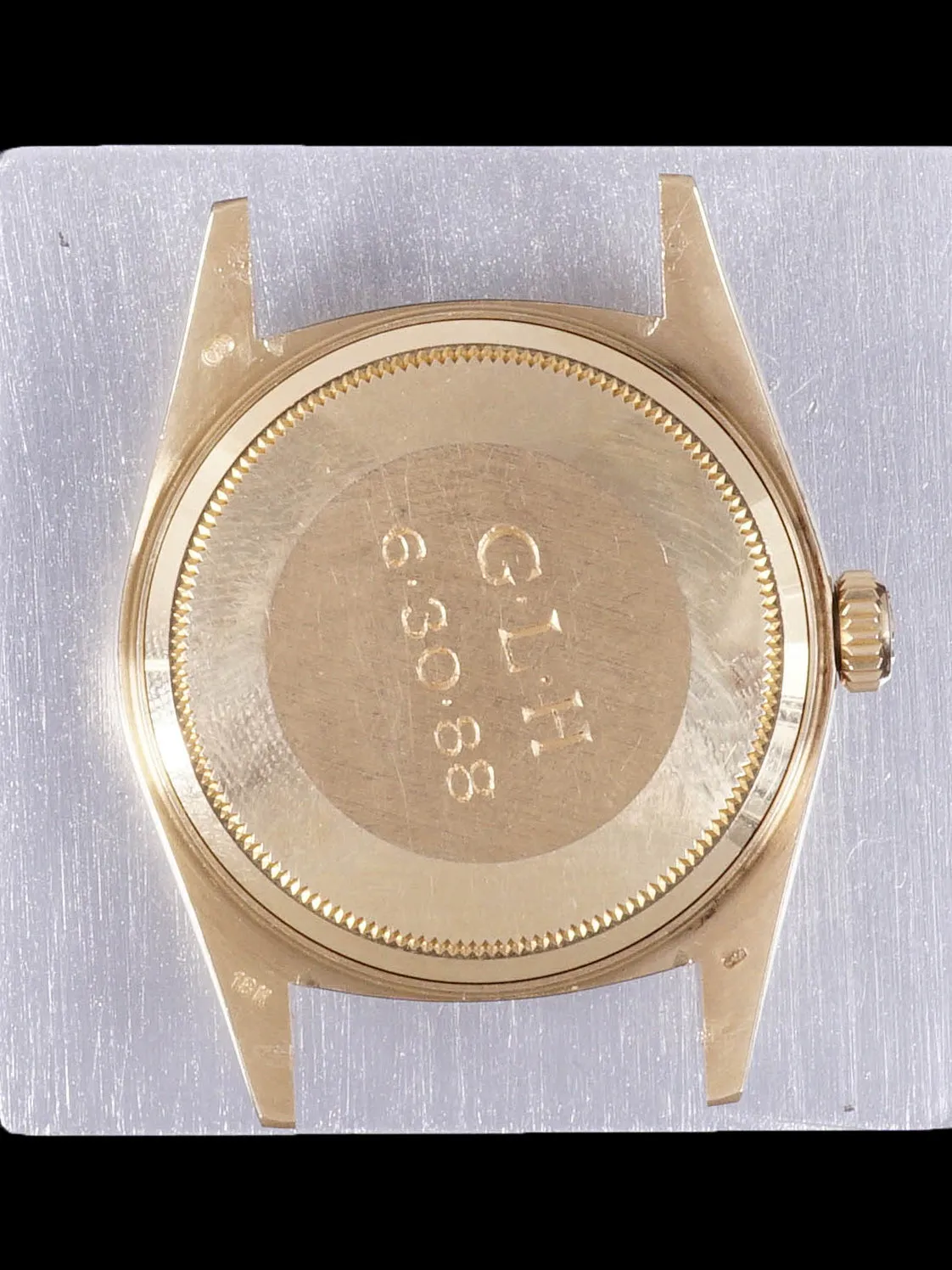 ** Unpolished** 1984 Rolex Datejust (Ref. 16018) 18k YG "Tiffany & Co."