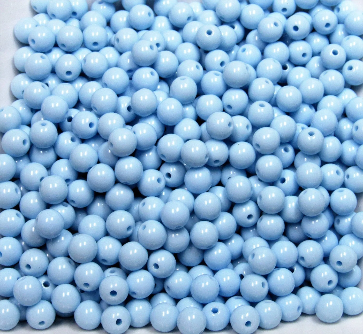 100ct 8mm Baby Blue Bubblegum Beads, Chunky Beads, Acrylic Beads, Gumball Beads, Bubblegum Necklace Supply Bead, Bubblegum Bead