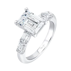1.26ctw Emerald Cut Engagement Ring