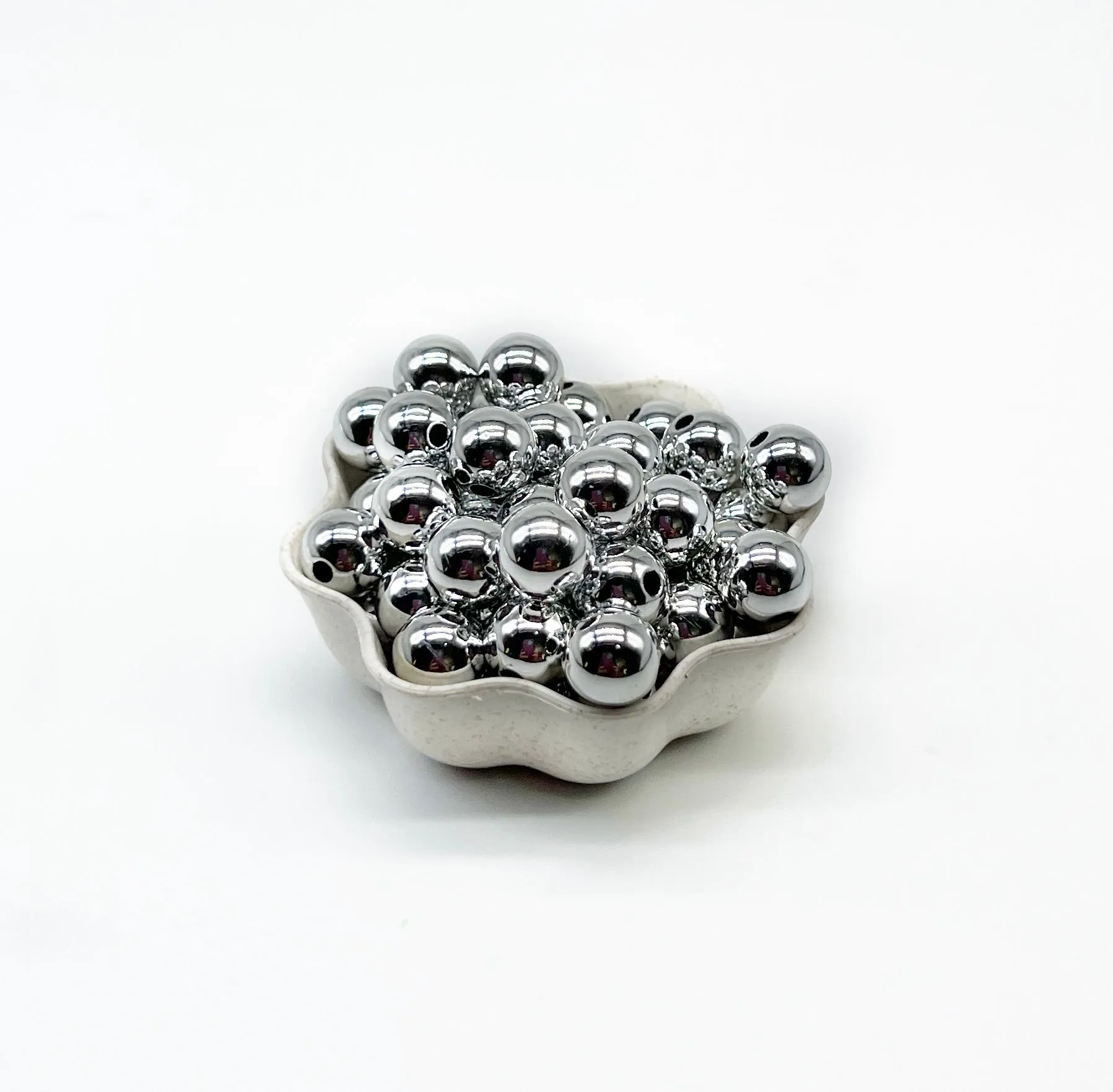 12mm Beads - CHROME FINISH