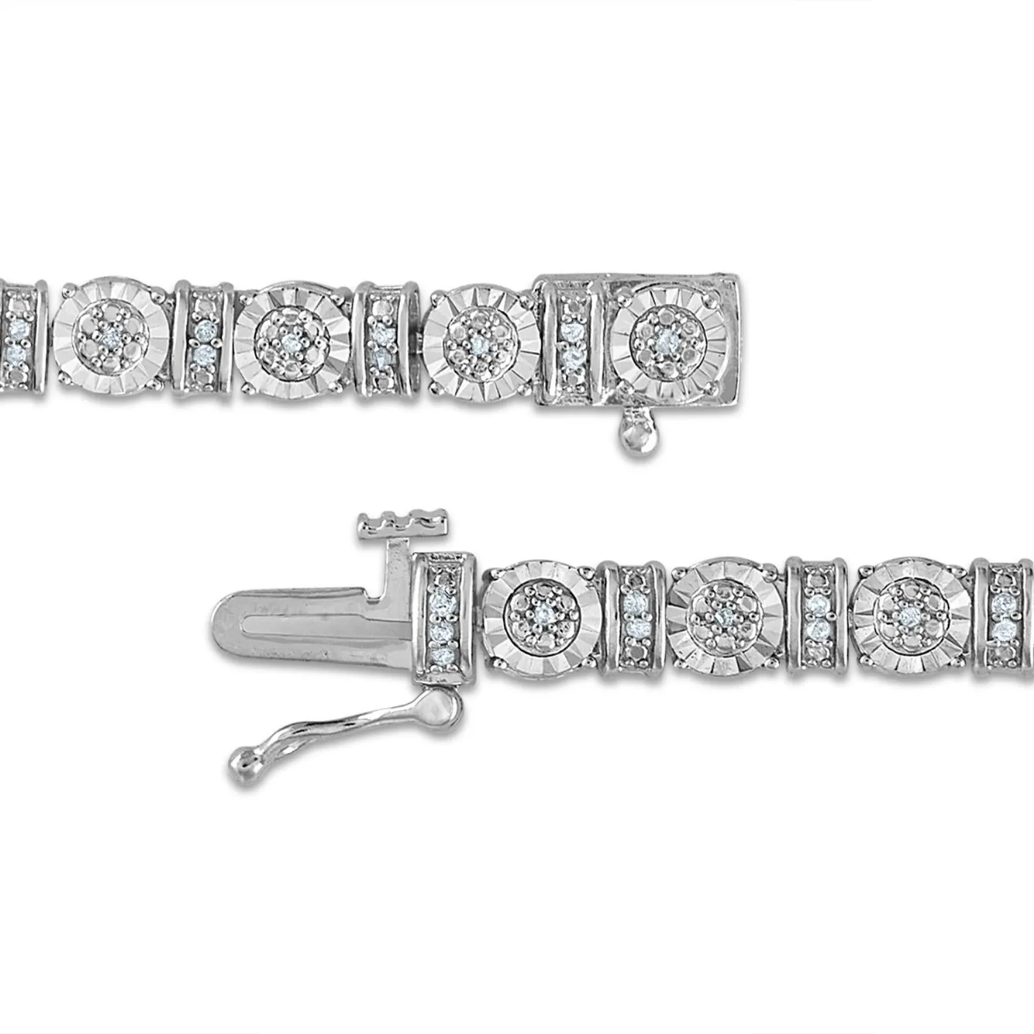 1/4 CTW Natural Diamond 7-inch Tennis Bracelet in Sterling Silver