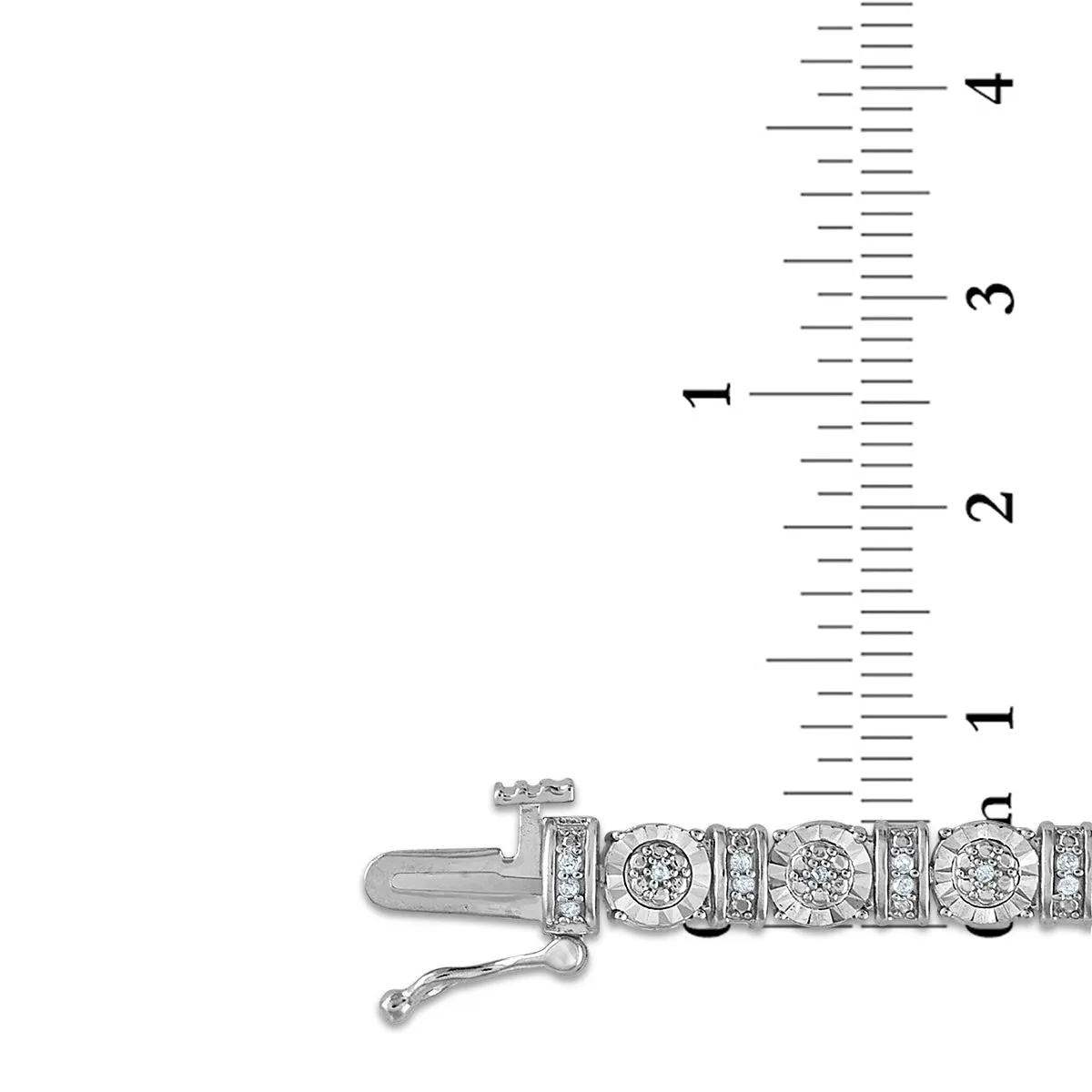 1/4 CTW Natural Diamond 7-inch Tennis Bracelet in Sterling Silver