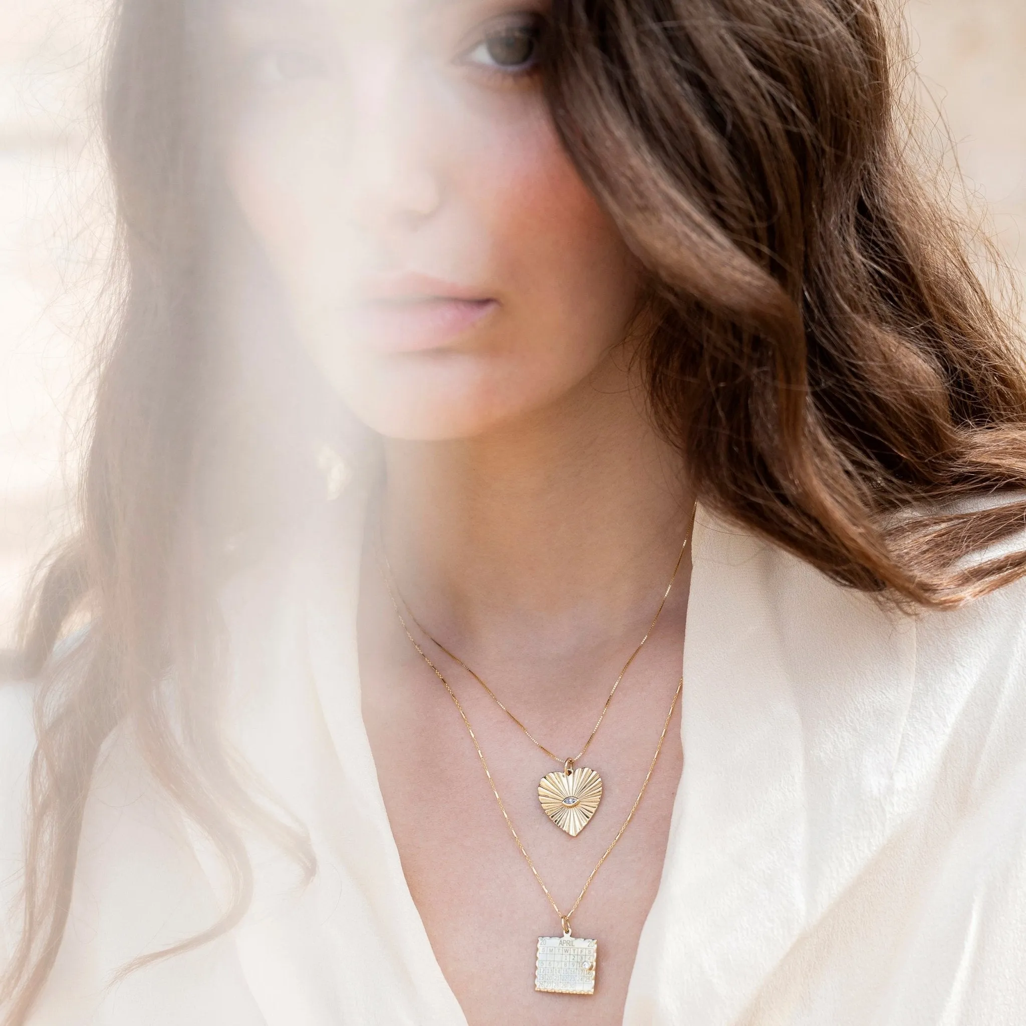14K Gold Box Chain in 18"