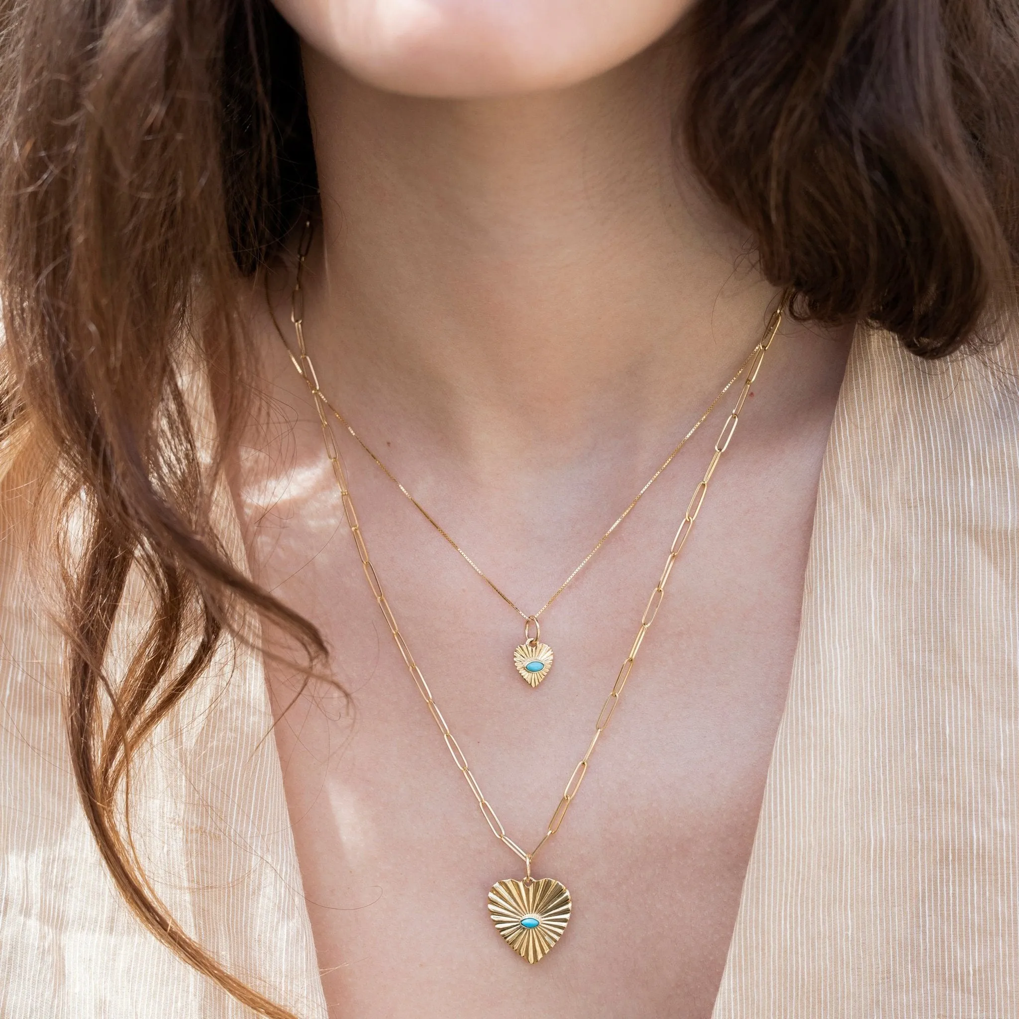 14K Gold Box Chain in 18"
