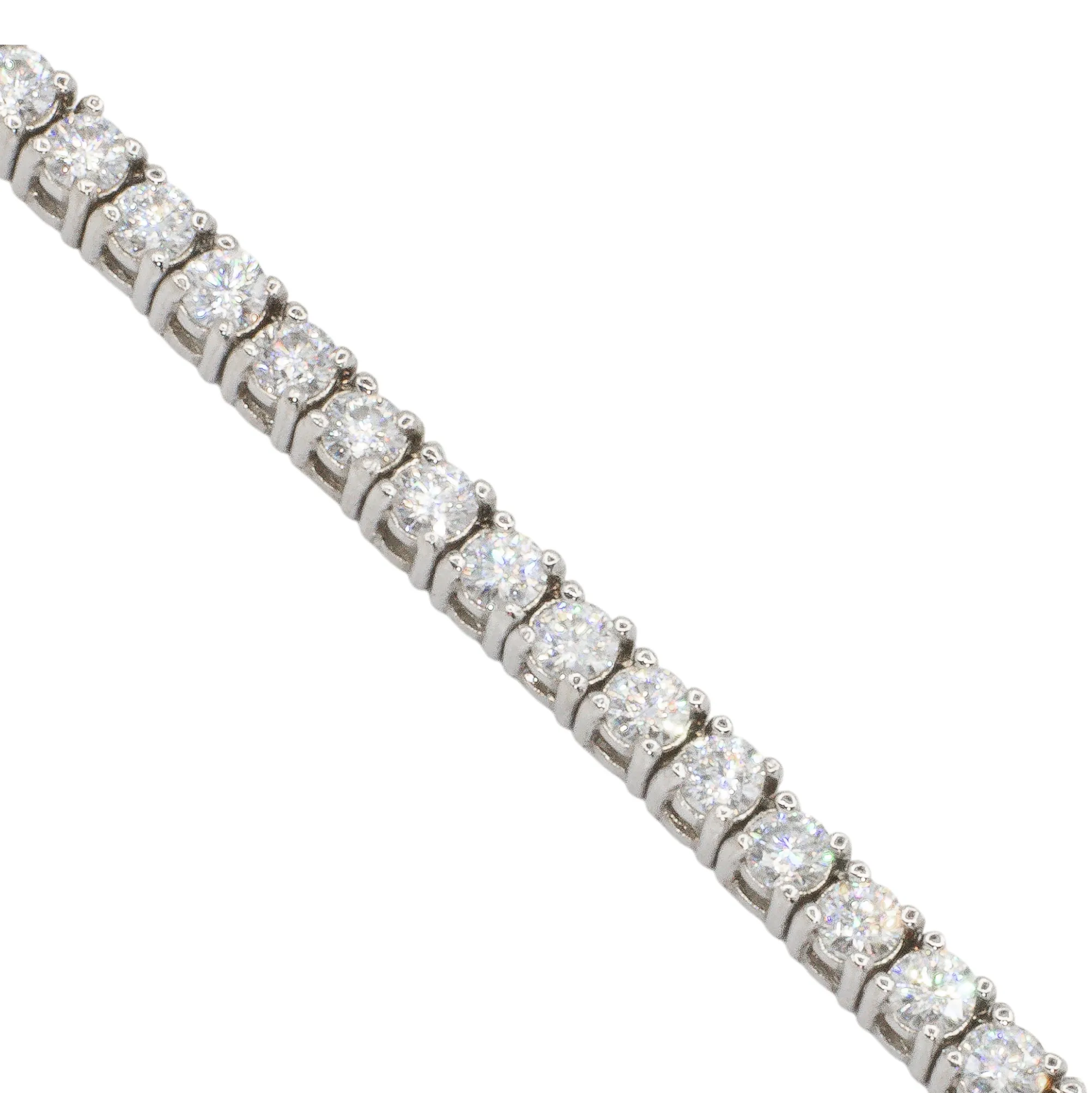 14K Gold Lab Diamond Tennis Bracelet 3.7 MM 6.4 CTW