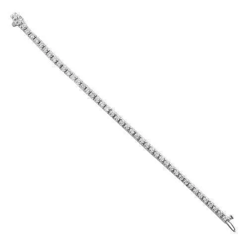14K Gold Lab Diamond Tennis Bracelet 3.7 MM 6.4 CTW