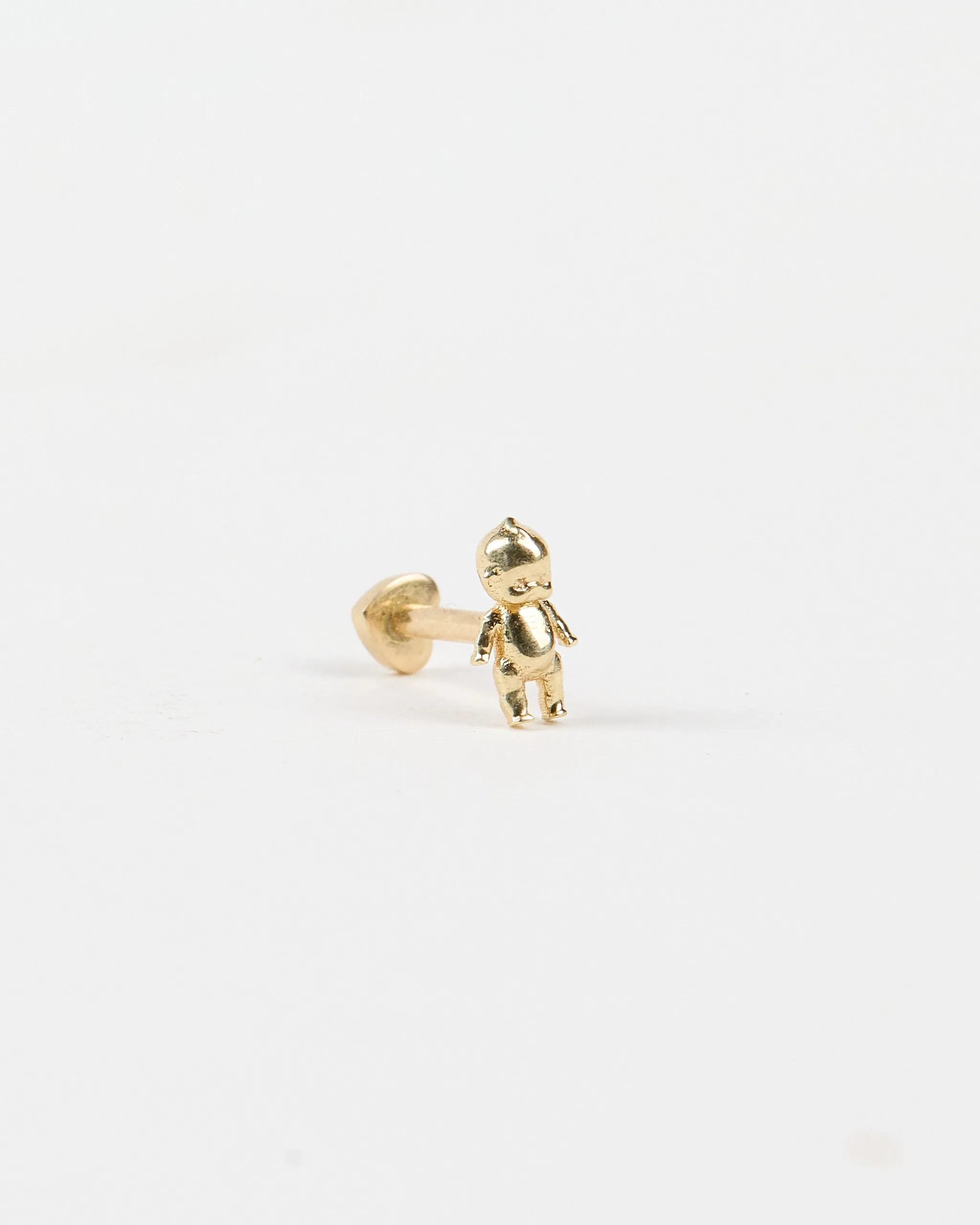 14k Kewpie Baby Stud