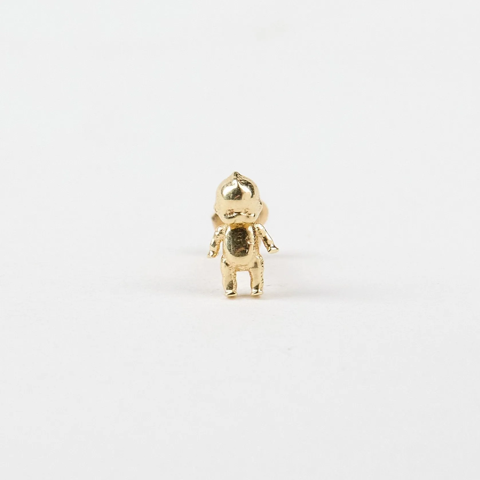 14k Kewpie Baby Stud