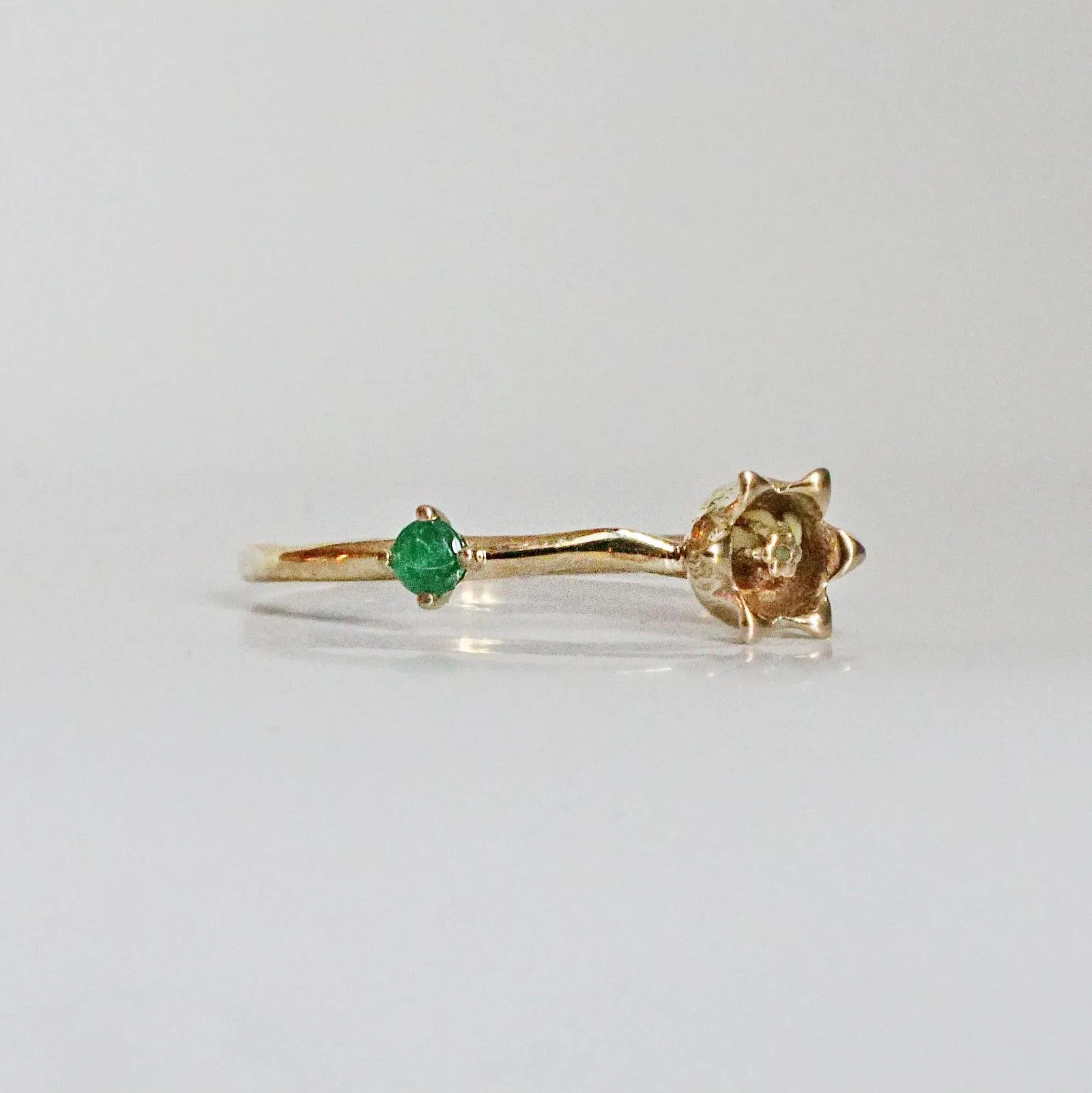 14K May Lily Birth Flower Ring