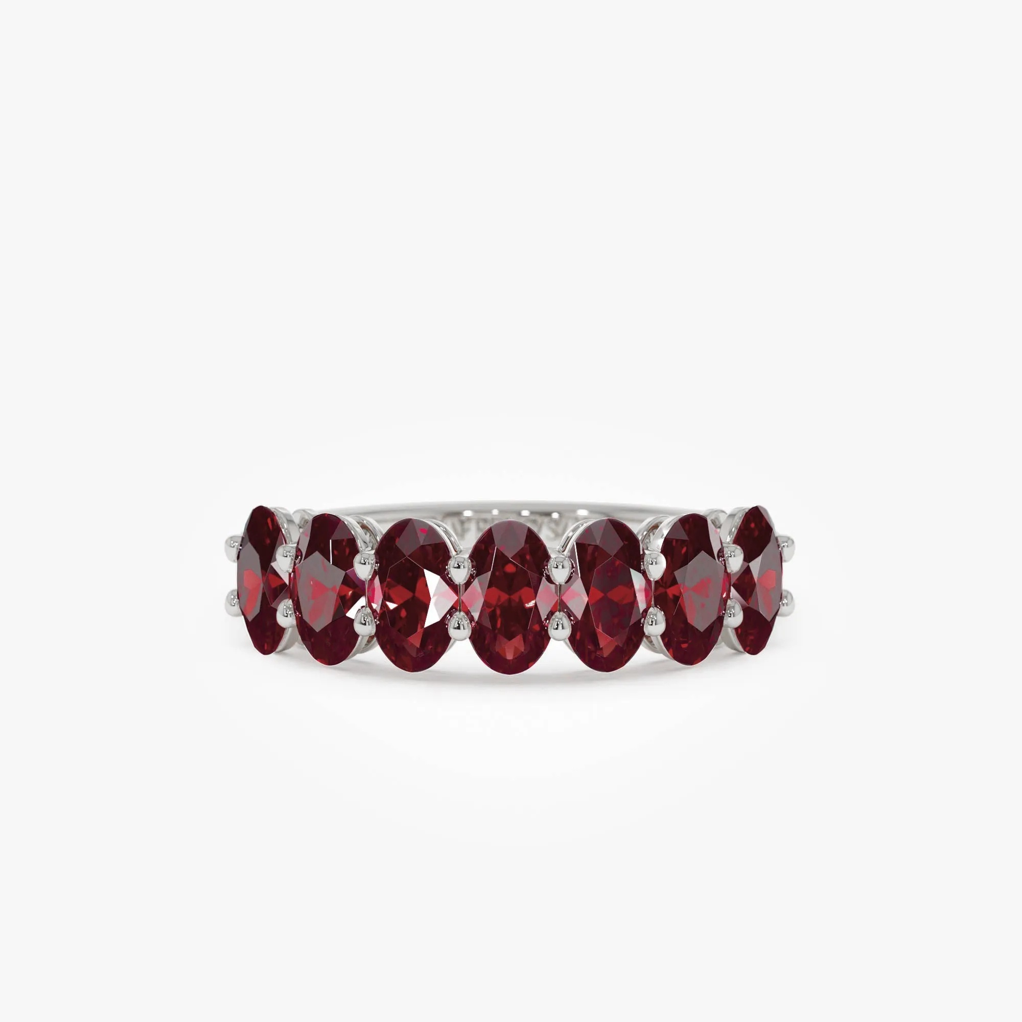 14k Oval Shaped Basket Setting Ruby Ring
