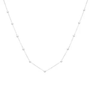 14K Saturn Bead Chain Necklace