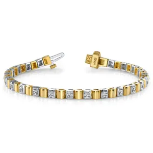 14k Solid Gold Round Cut Diamond Tennis Bracelet (0.85.cts.tw)