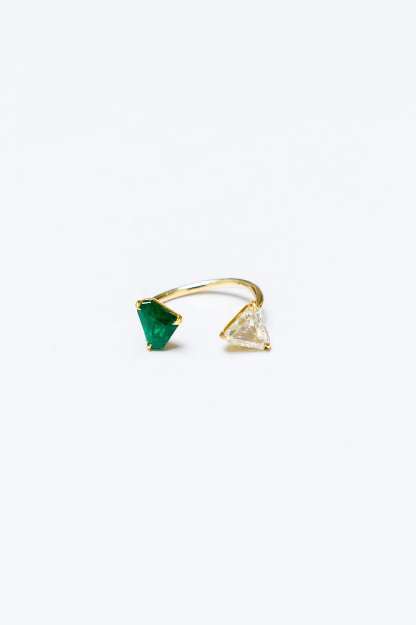 14K Yellow Gold Floatie Ring