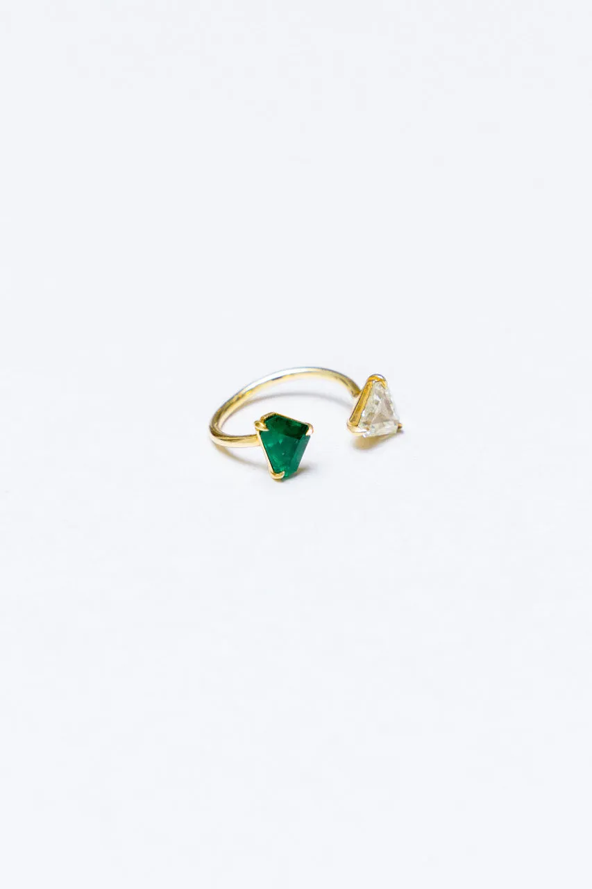 14K Yellow Gold Floatie Ring