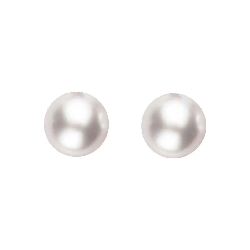 18ct Yellow Gold 5mm White Pearl Stud Earrings