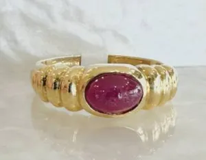 18k Cabochon Ruby Ring