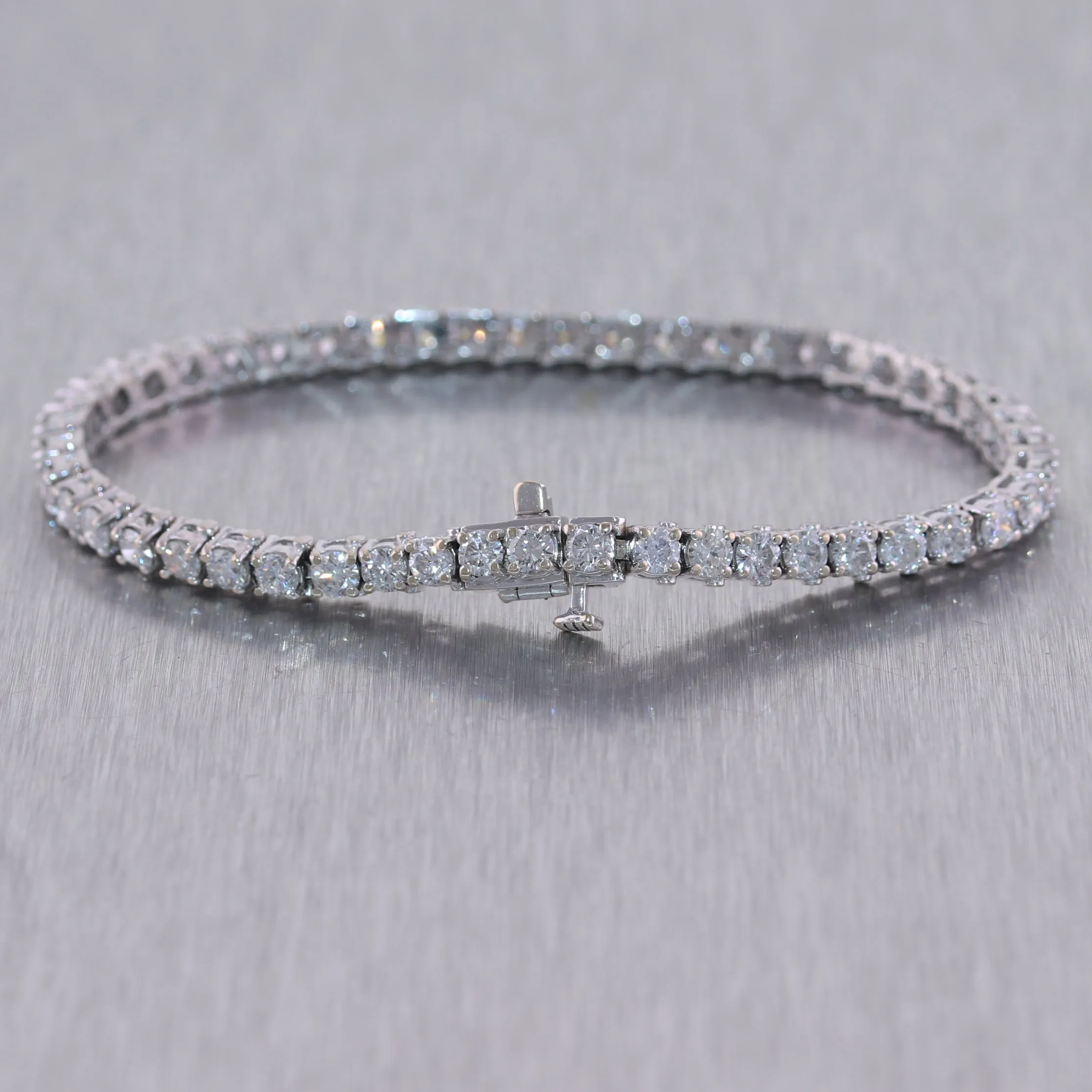 18k White Gold 6ctw Diamond Tennis Bracelet