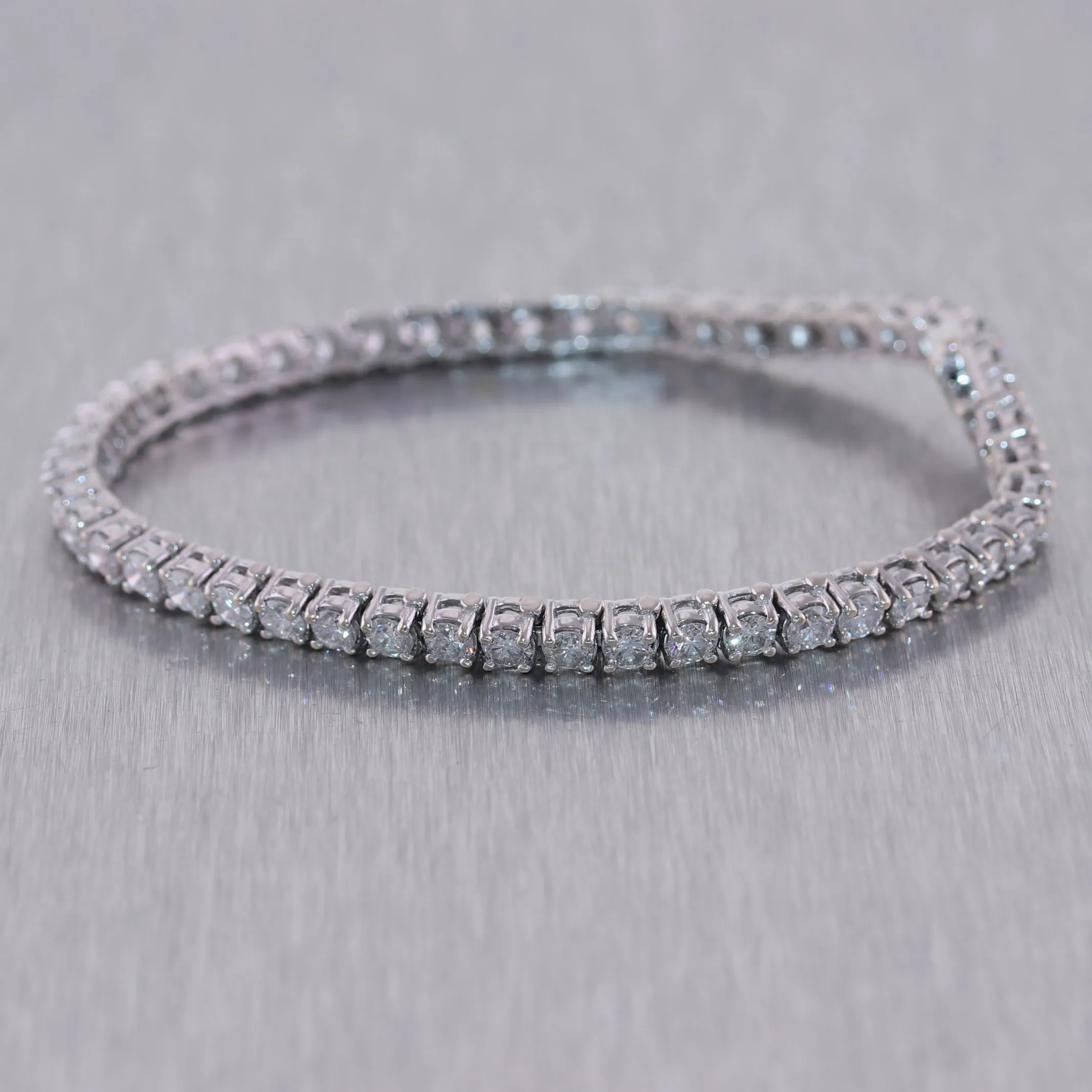 18k White Gold 6ctw Diamond Tennis Bracelet