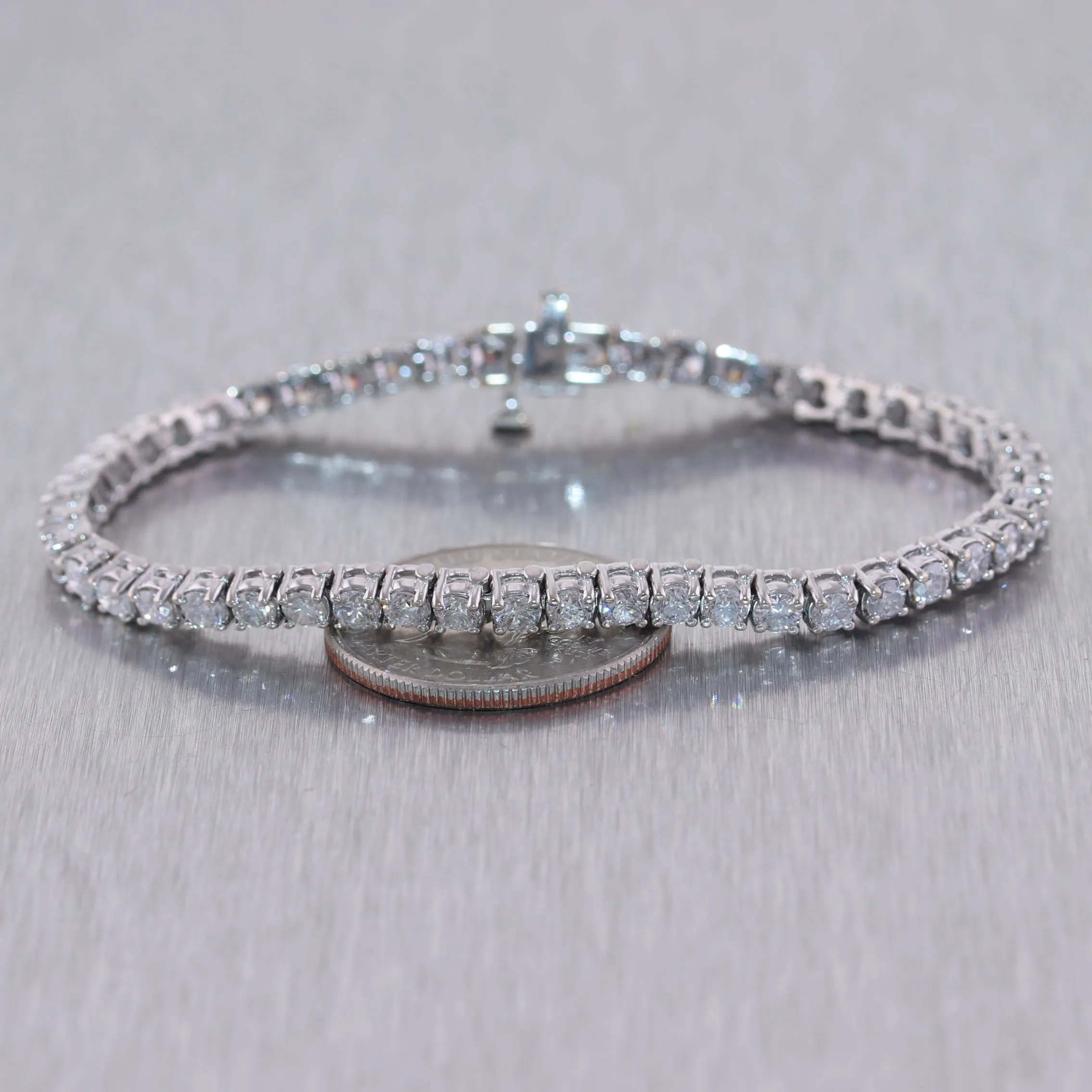 18k White Gold 6ctw Diamond Tennis Bracelet