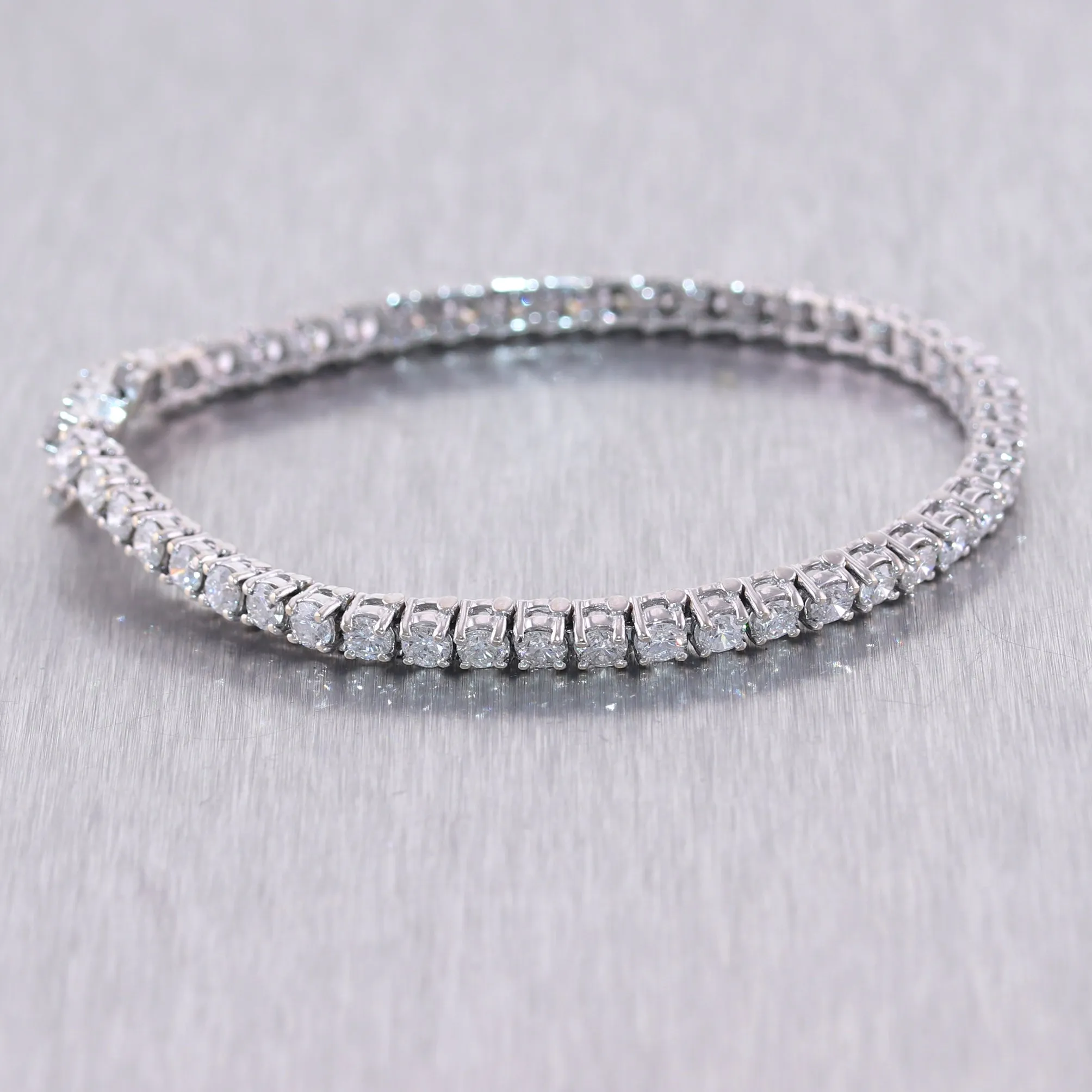 18k White Gold 6ctw Diamond Tennis Bracelet