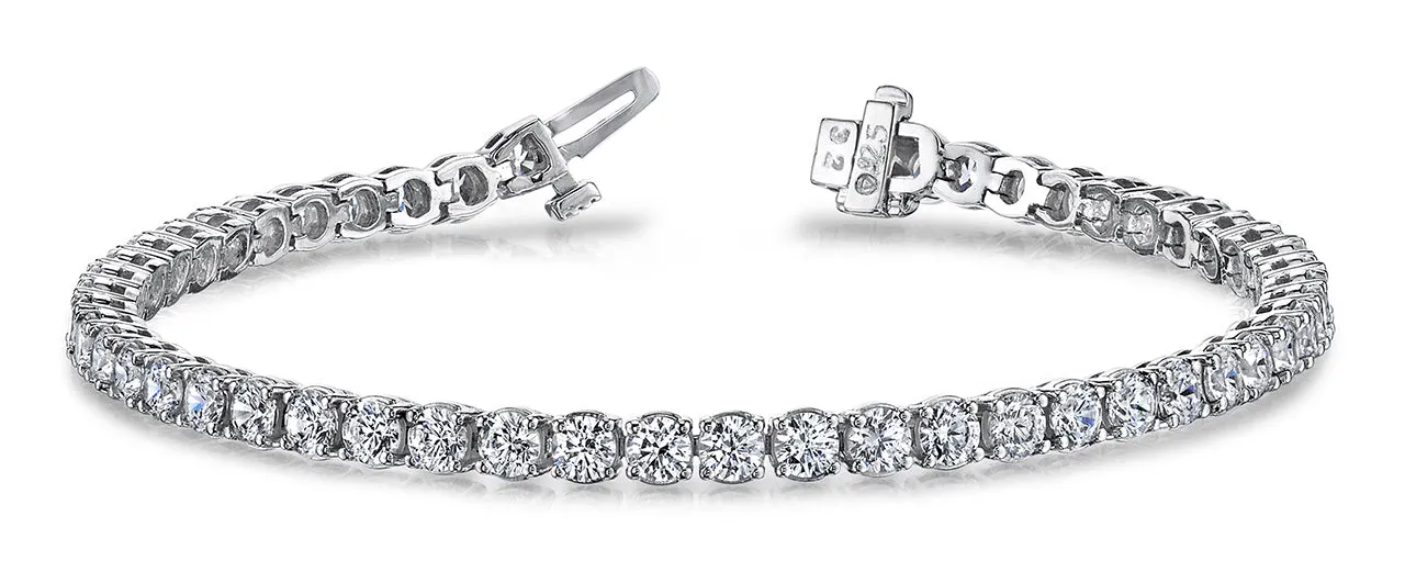 18k White Gold Diamond Tennis Bracelet - 11.00ctw
