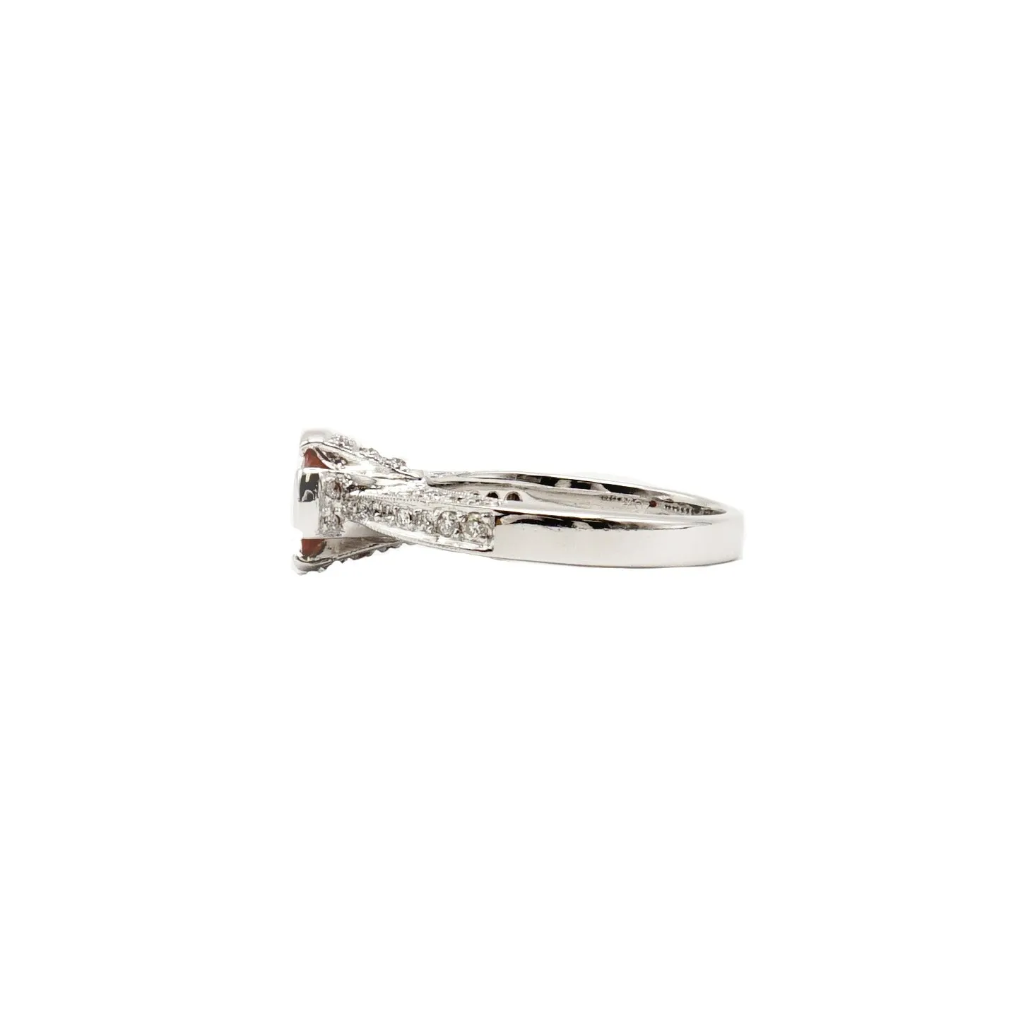 18k White Gold Ruby and Diamond Ring