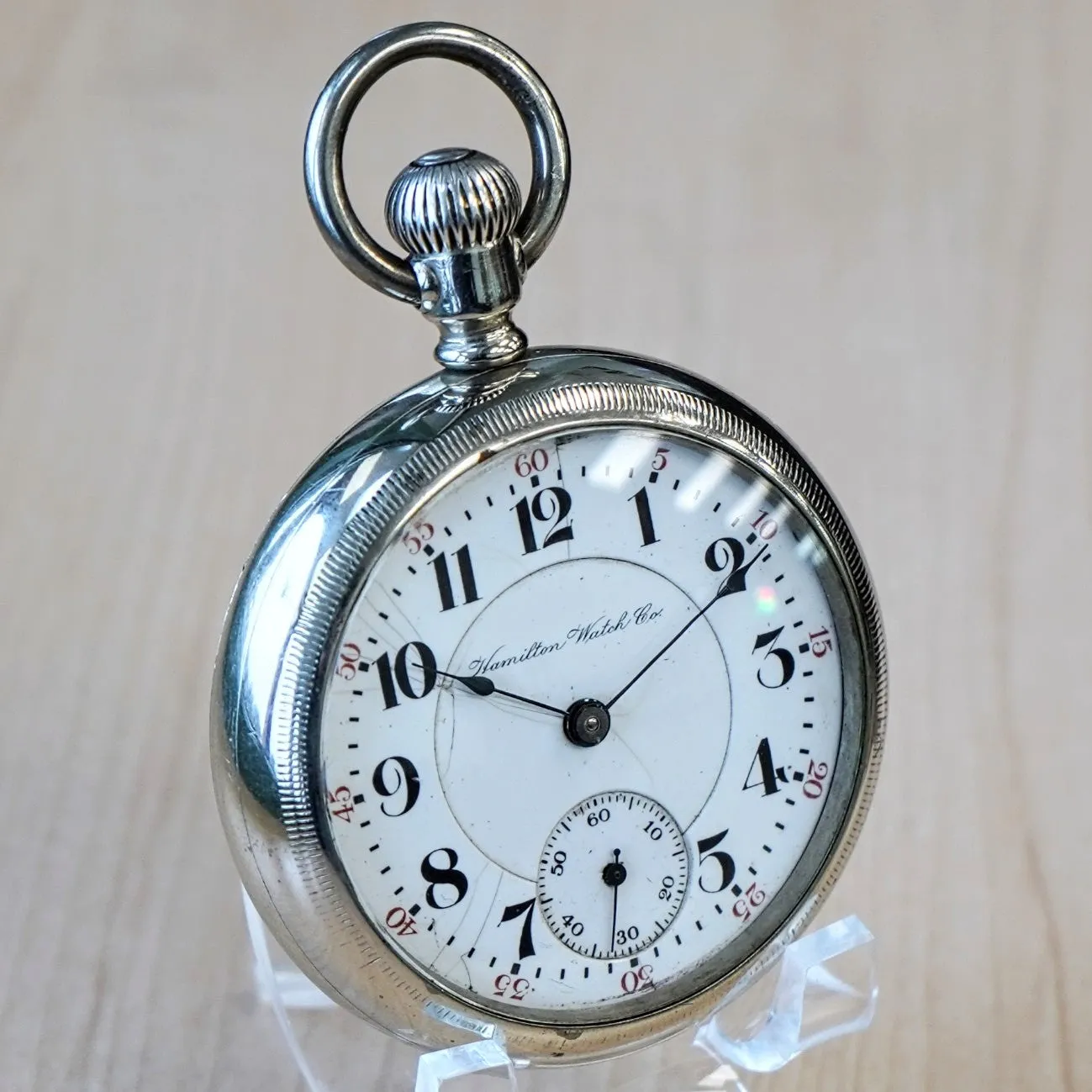 1905 HAMILTON Railroad Pocket Watch 18s Grade 940 21 Jewels Adjusted Openface