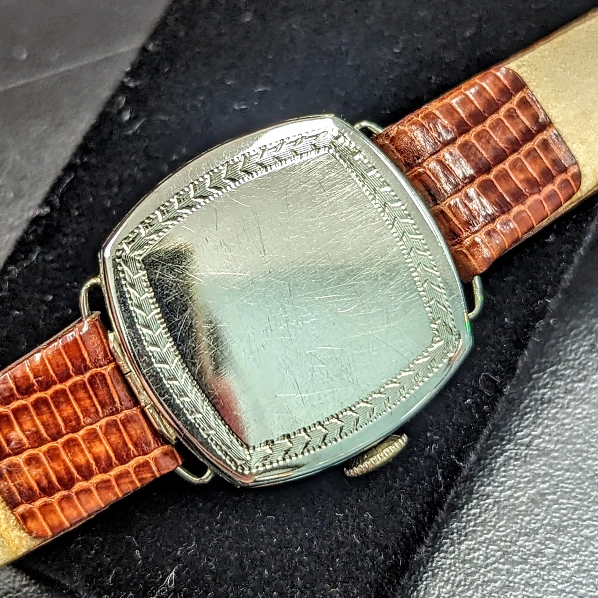 1923 Art Deco ELGIN Ladies Wristwatch 14K White GOLD Grade 447 Vintage Watch