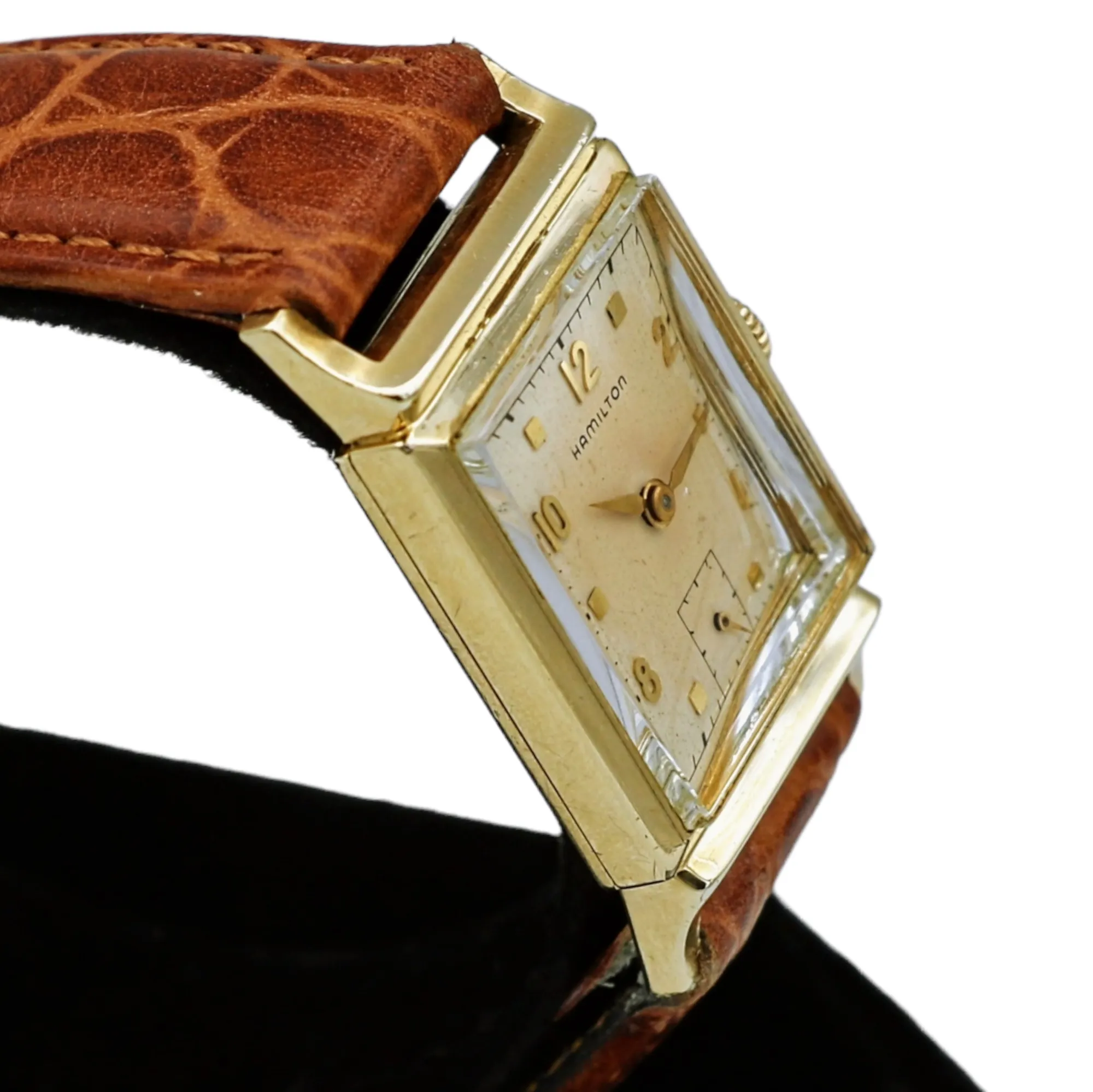1950 Hamilton Franklin Wristwatch 10K GF Grade 980 17 Jewels Watch