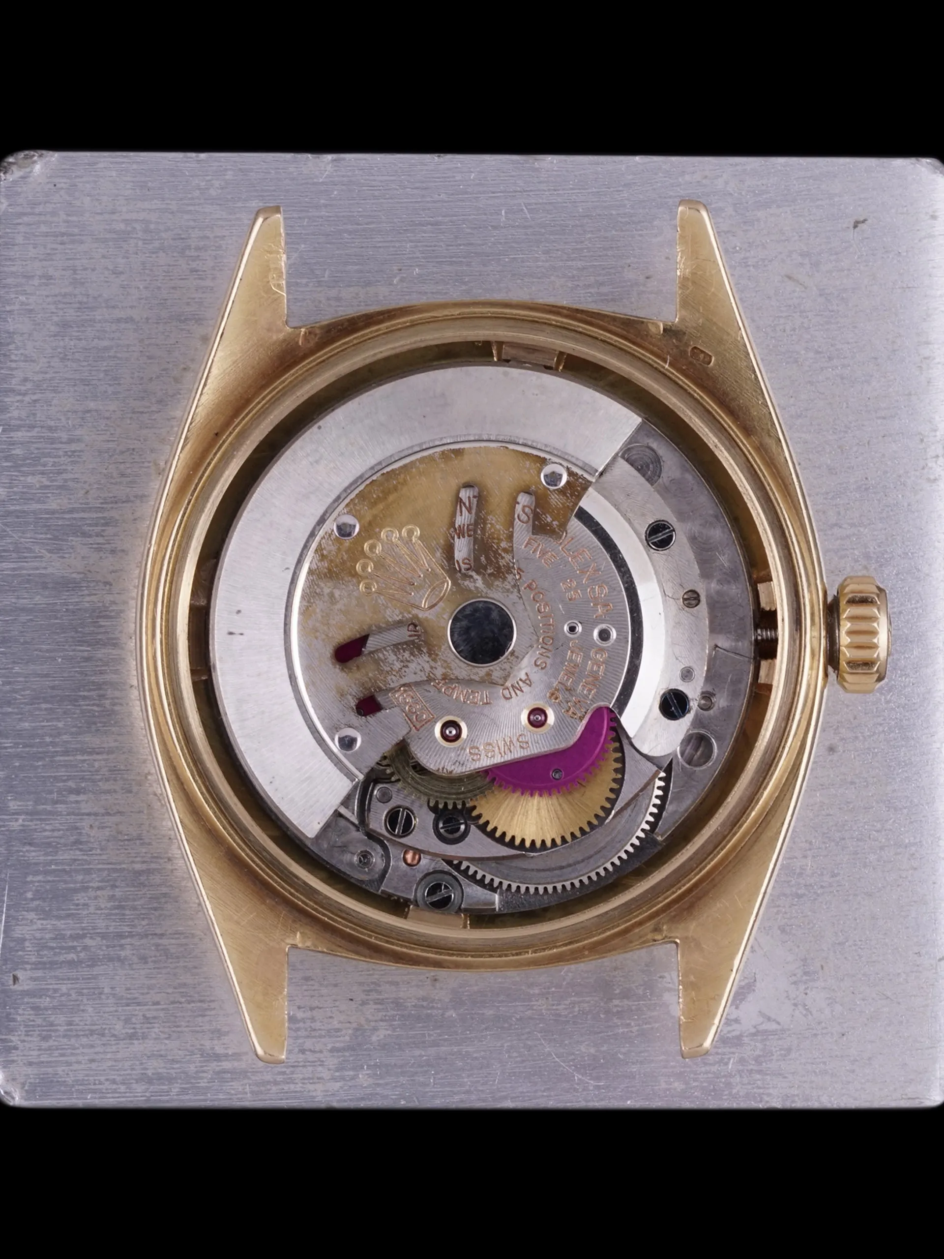 1960 Rolex Datejust (Ref. 1601) 18K YG "Swiss Only" No-Lume Dial