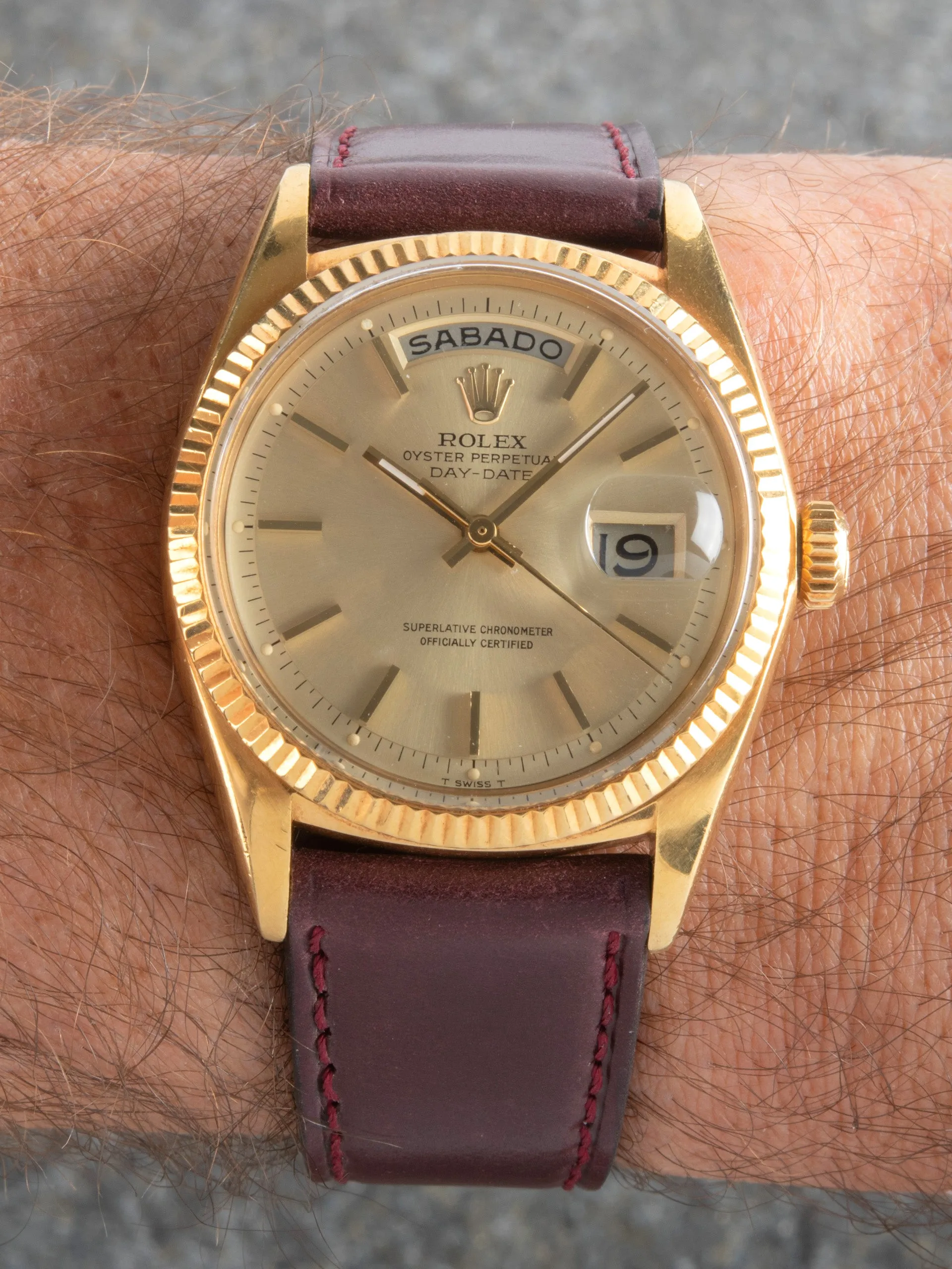 1963 Rolex Day-Date 18K YG (Ref. 1803) Champagne Dial