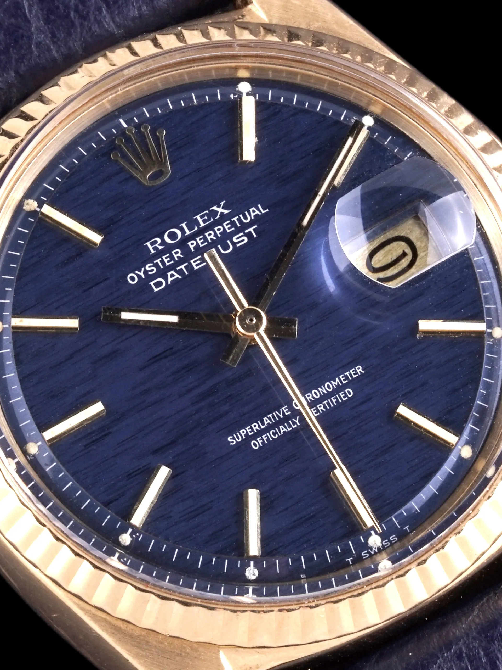 1967 Rolex Datejust (Ref. 1601) 18K YG "Blue Mosaic Dial"