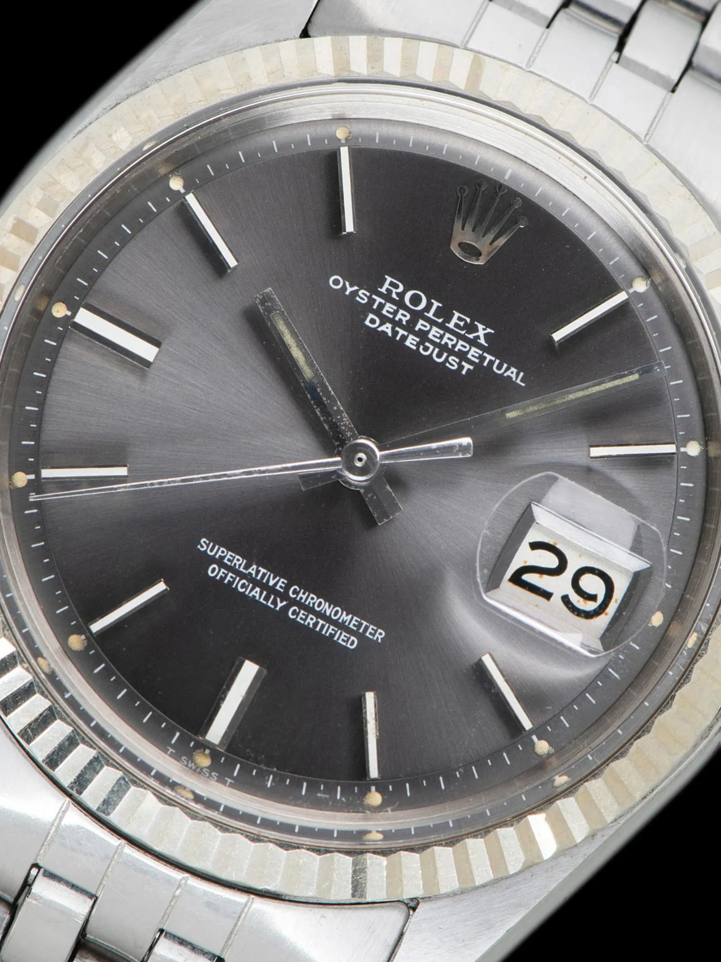 1972 Rolex Datejust (Ref. 1601) Grey Dial W/ Rolex Guarantee Paper