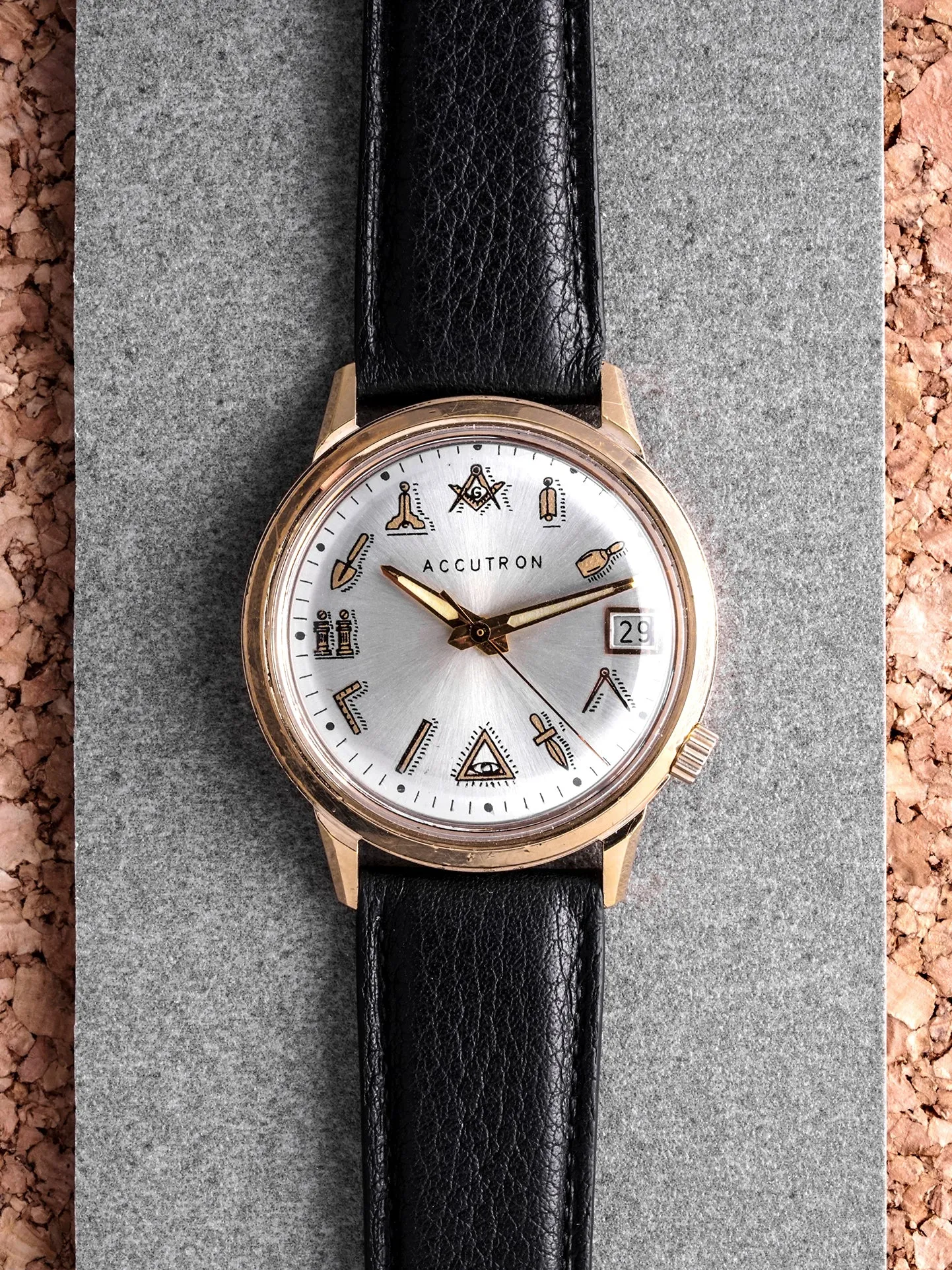 1973 Bulova Accutron (Ref. 3392) "Freemasons Dial"