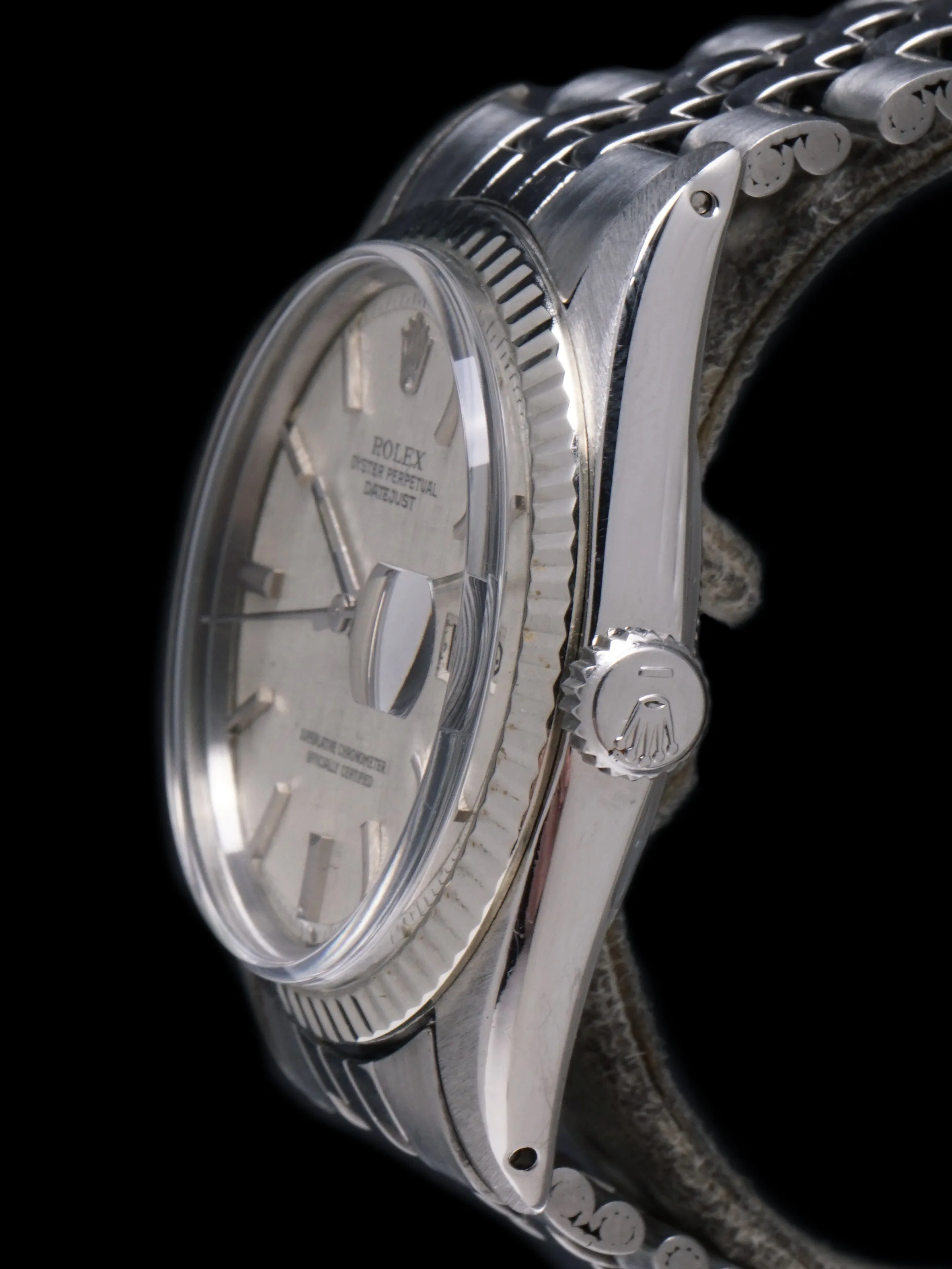 1973 Rolex Datejust (Ref. 1601) Silver  "Linen Dial”