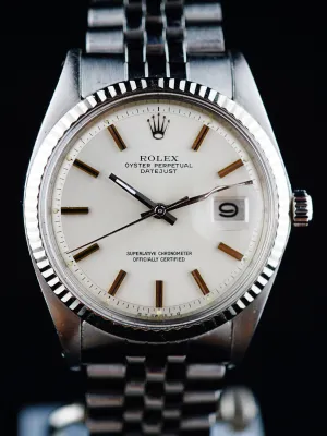 1973 Rolex Datejust (Ref. 1601) Silver Sigma Dial W/ Papers