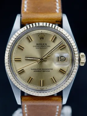 1973 Rolex Two-Tone Datejust (Ref. 1601) Sigma Dial "Wide Boy"