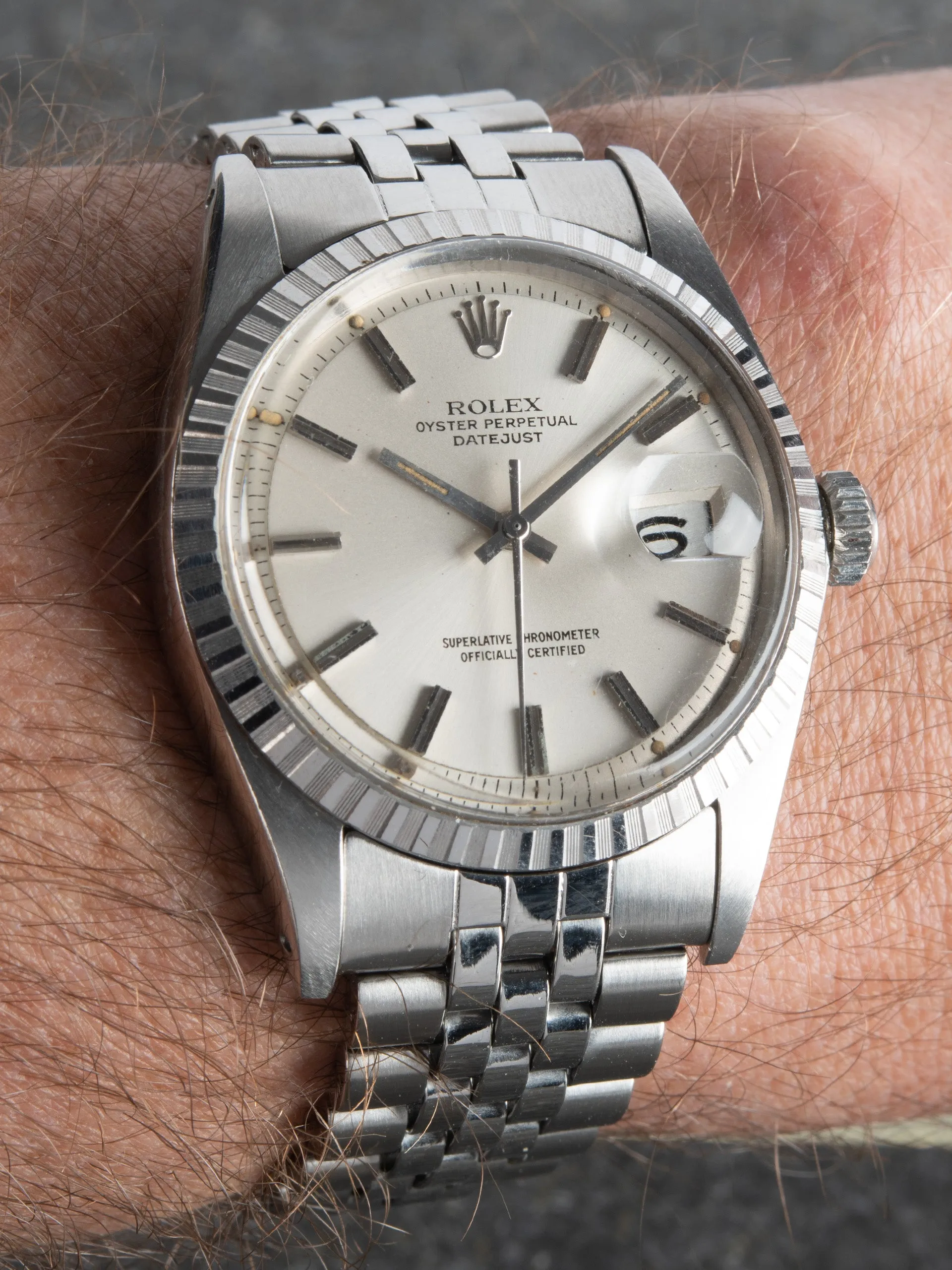 1974 Rolex Datejust (Ref. 1603) Silver "Sigma" Dial