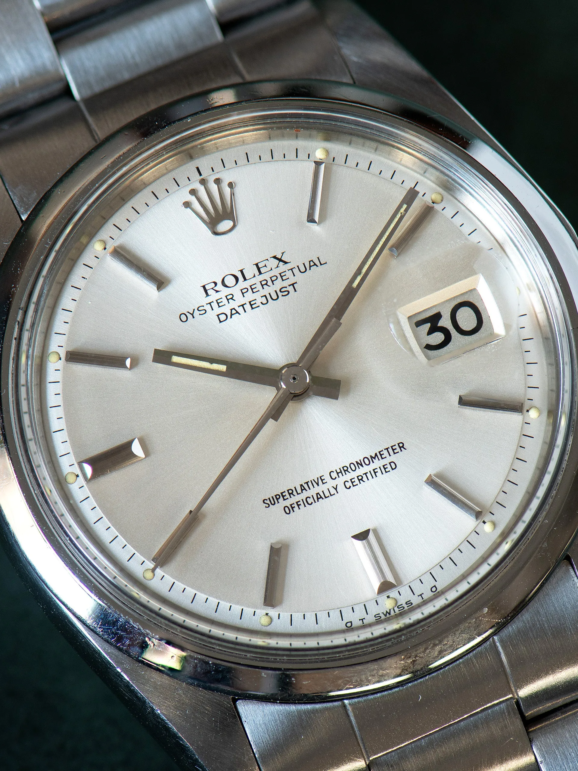 1975 Rolex Datejust (Ref. 1600) Silver "Sigma" Dial