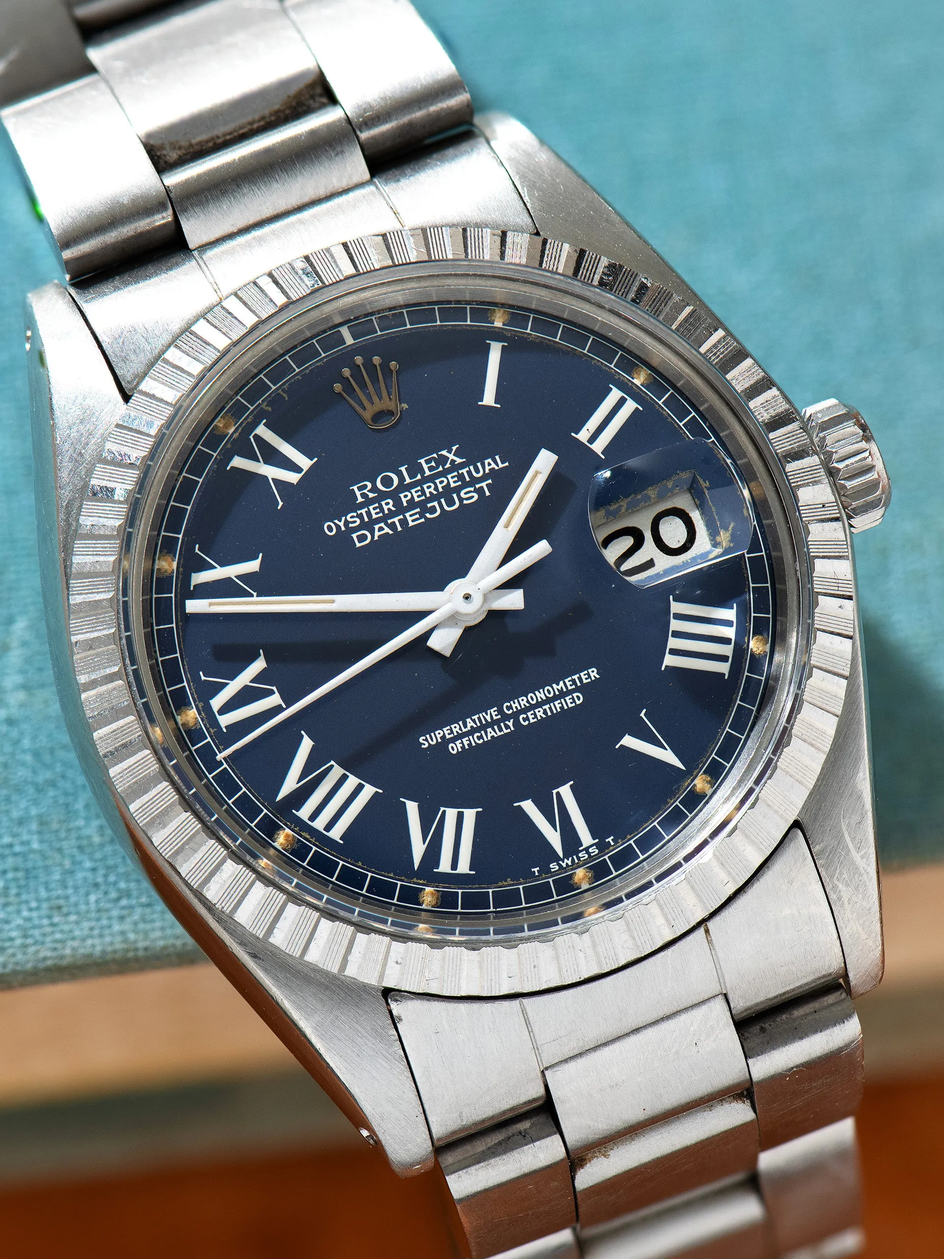 1975 Rolex Datejust (Ref. 1603) Blue "Buckley" Dial