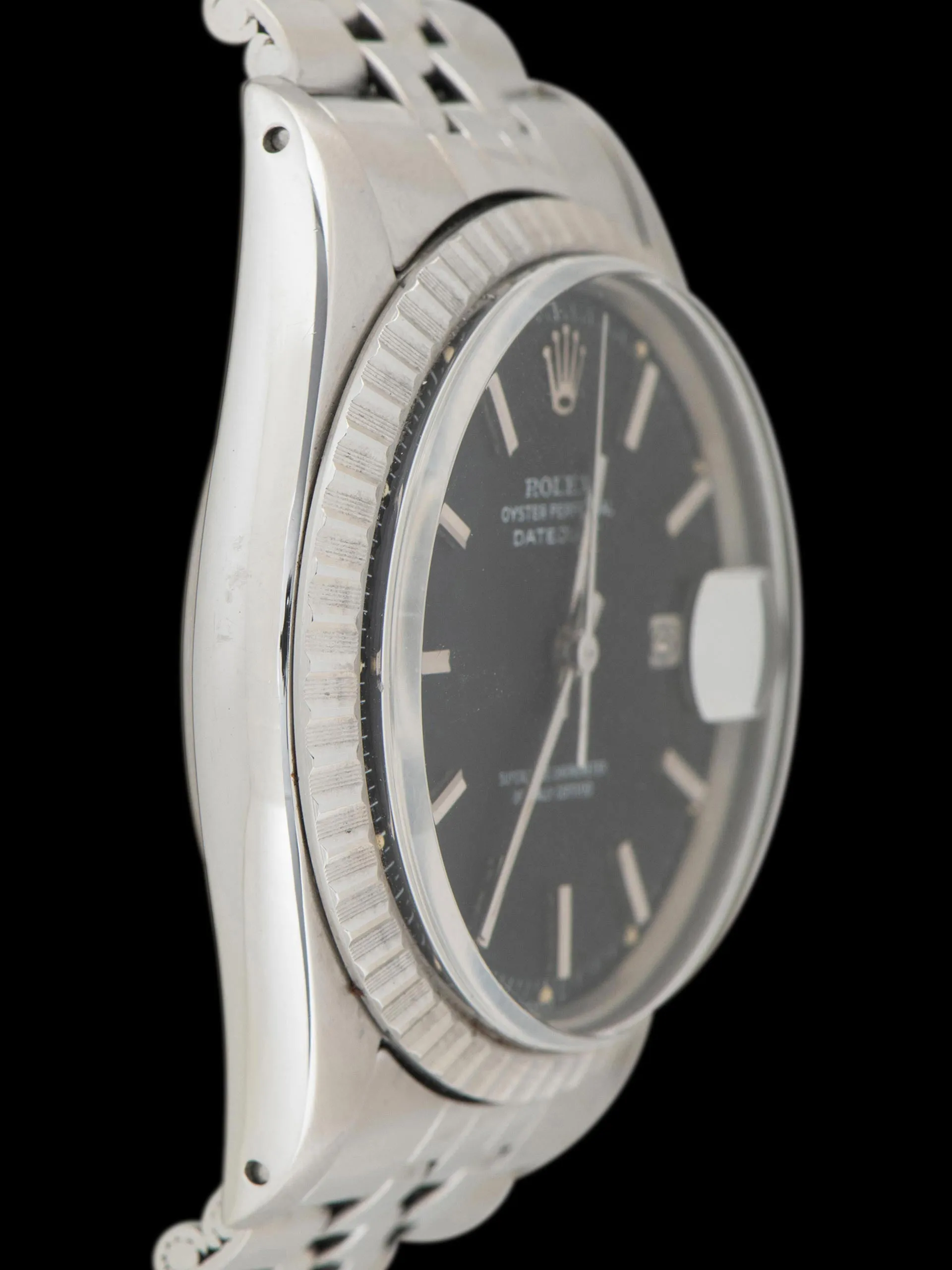 1975 Rolex Datejust (Ref. 1603) Matte Black Dial W/ Box & Papers