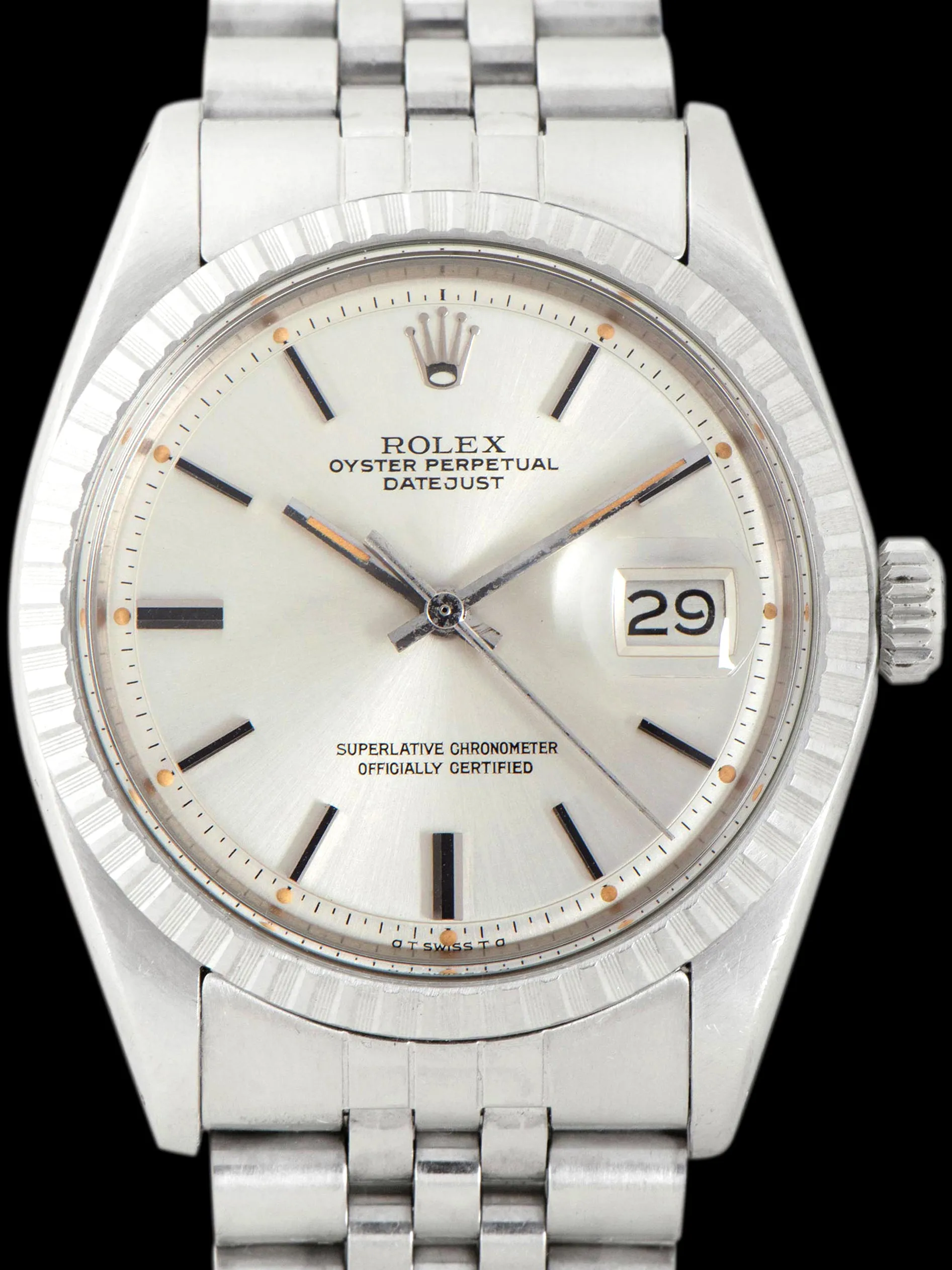 1975 Rolex Datejust (Ref. 1603) Silver Dial W/ "Pumpkin" Lume