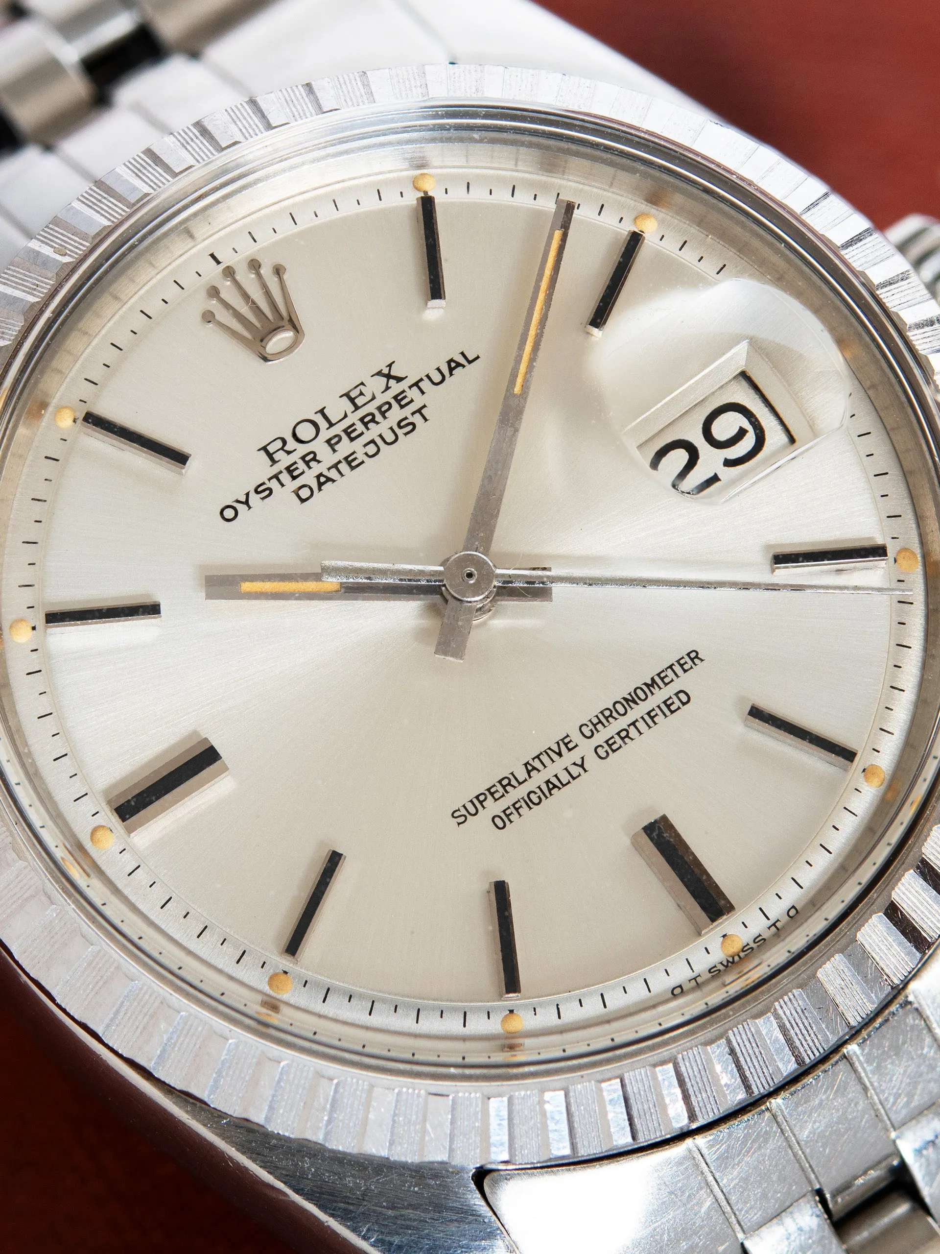 1975 Rolex Datejust (Ref. 1603) Silver Dial W/ "Pumpkin" Lume