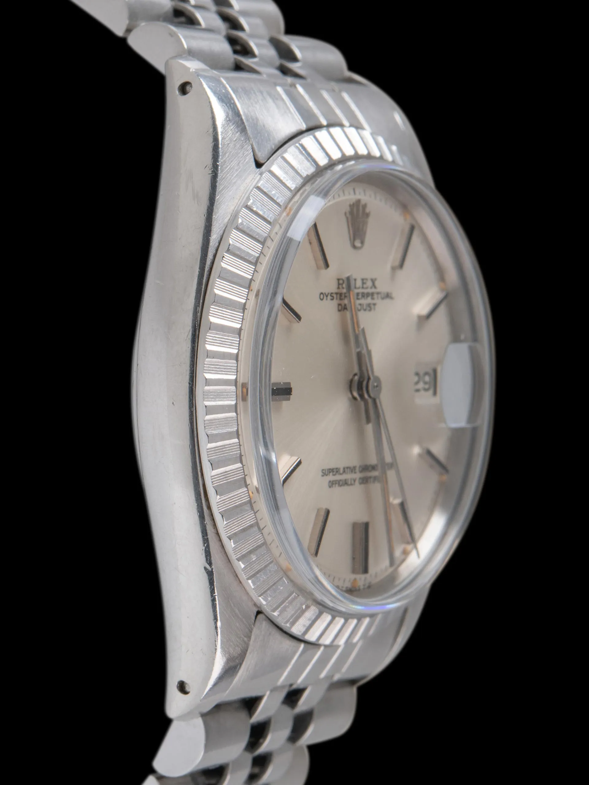 1975 Rolex Datejust (Ref. 1603) Silver Dial W/ "Pumpkin" Lume