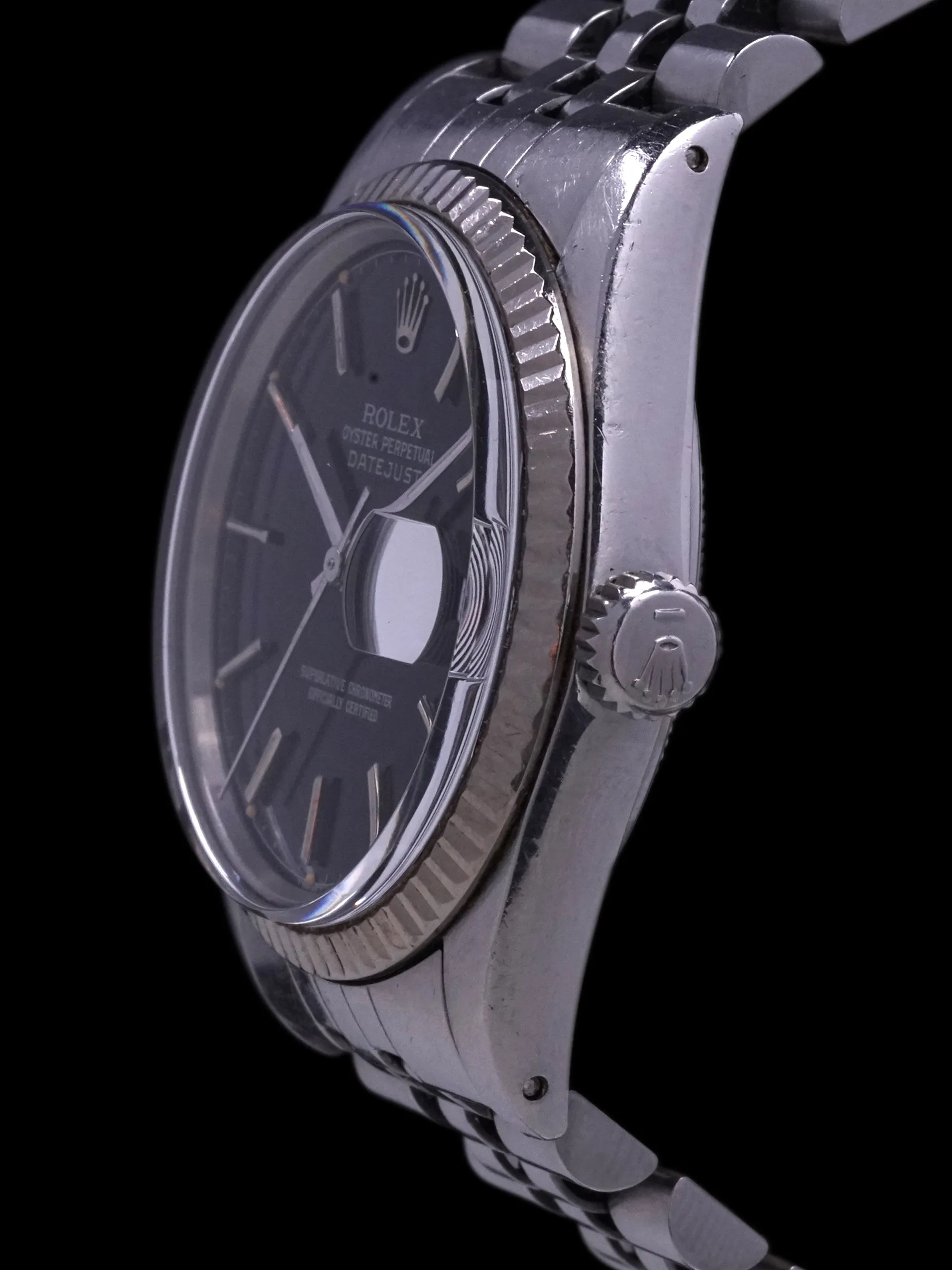 1985 Rolex Datejust (Ref. 16014) Black Chapter Ring Dial