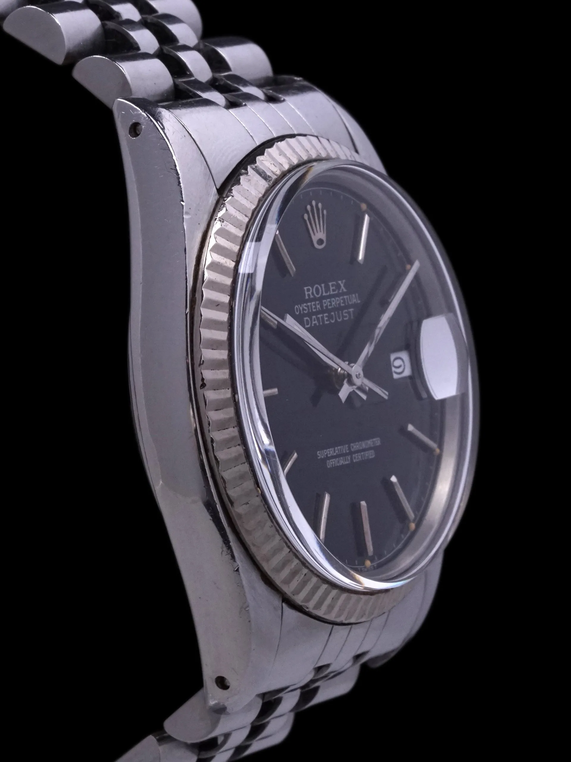 1985 Rolex Datejust (Ref. 16014) Black Chapter Ring Dial