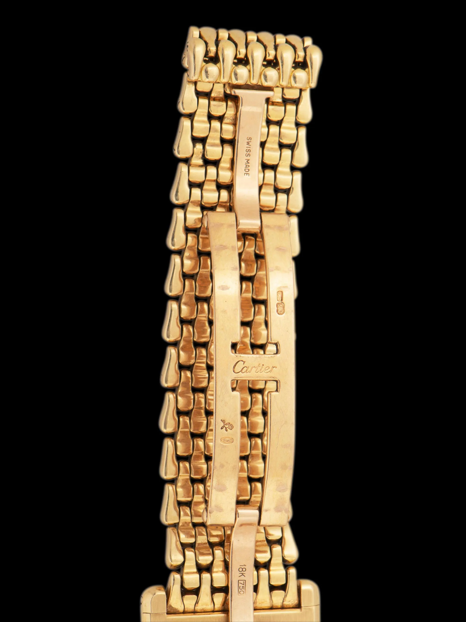 1990s Cartier Tank LC 18K YG "Extra Plate" (Ref. 16121) Flinque Dial W/ Teardrop Bracelet