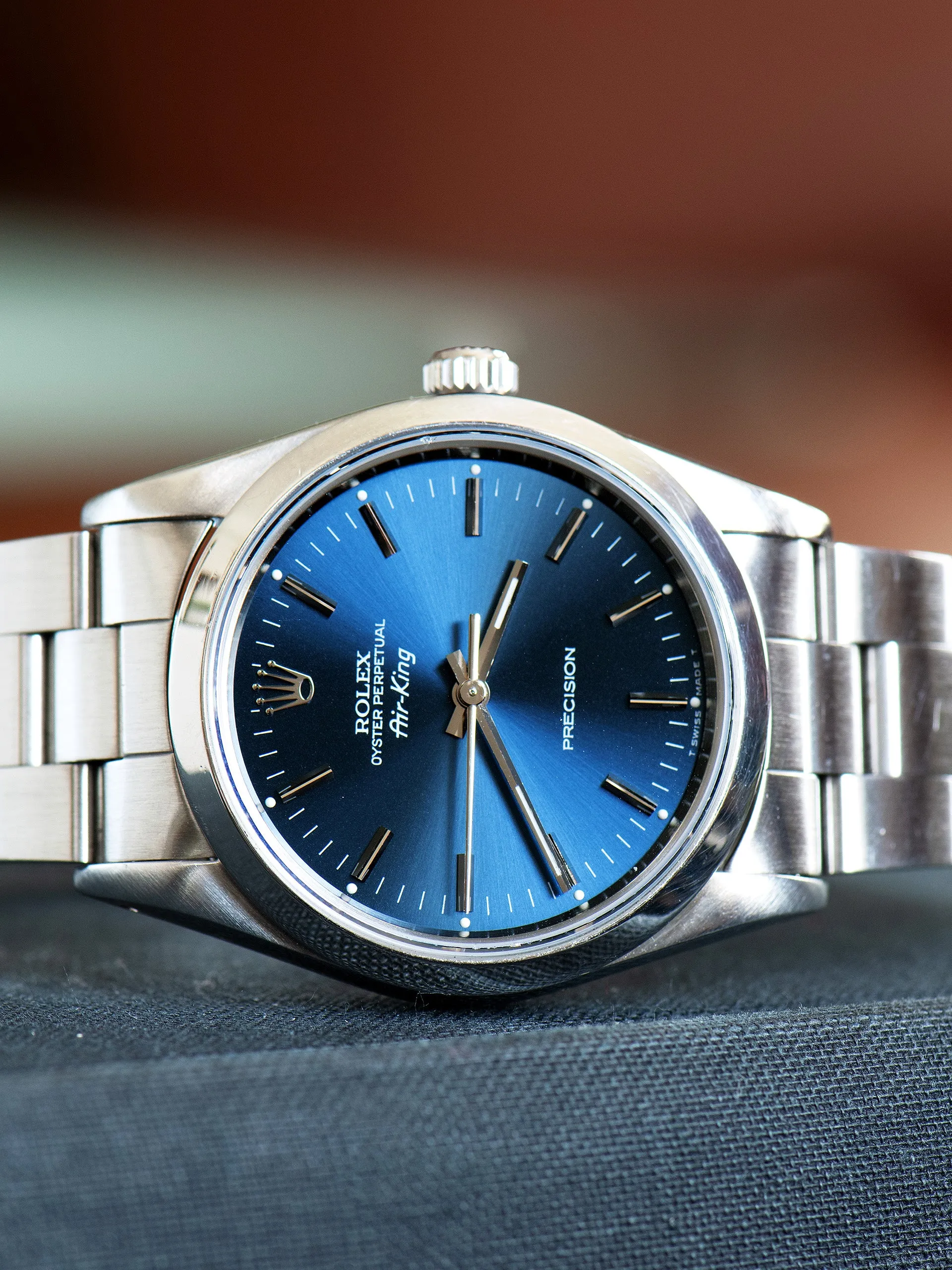 1991 Rolex Air-King (Ref. 14000) Blue Dial W/ Box, Papers, RSC Card, & Accessories
