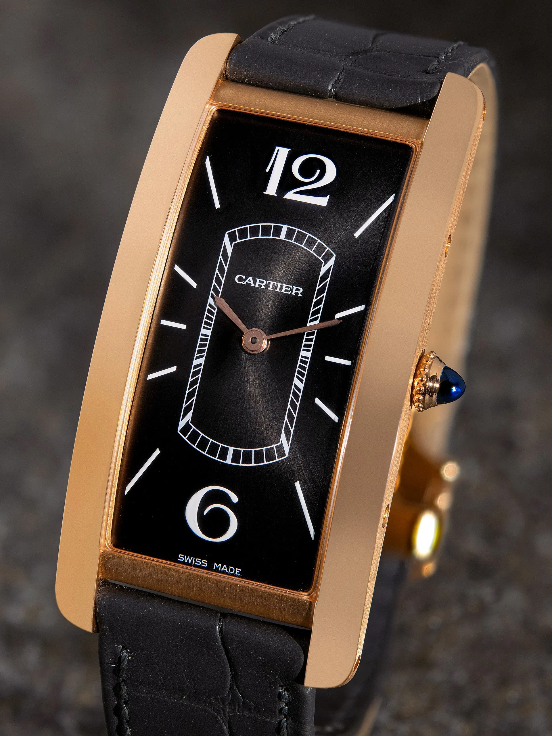 2018 Cartier Tank Cintrée 18K RG (Ref. 4122 / WGTA0025) W/ Full Set & 18K RG Deployant Buckle