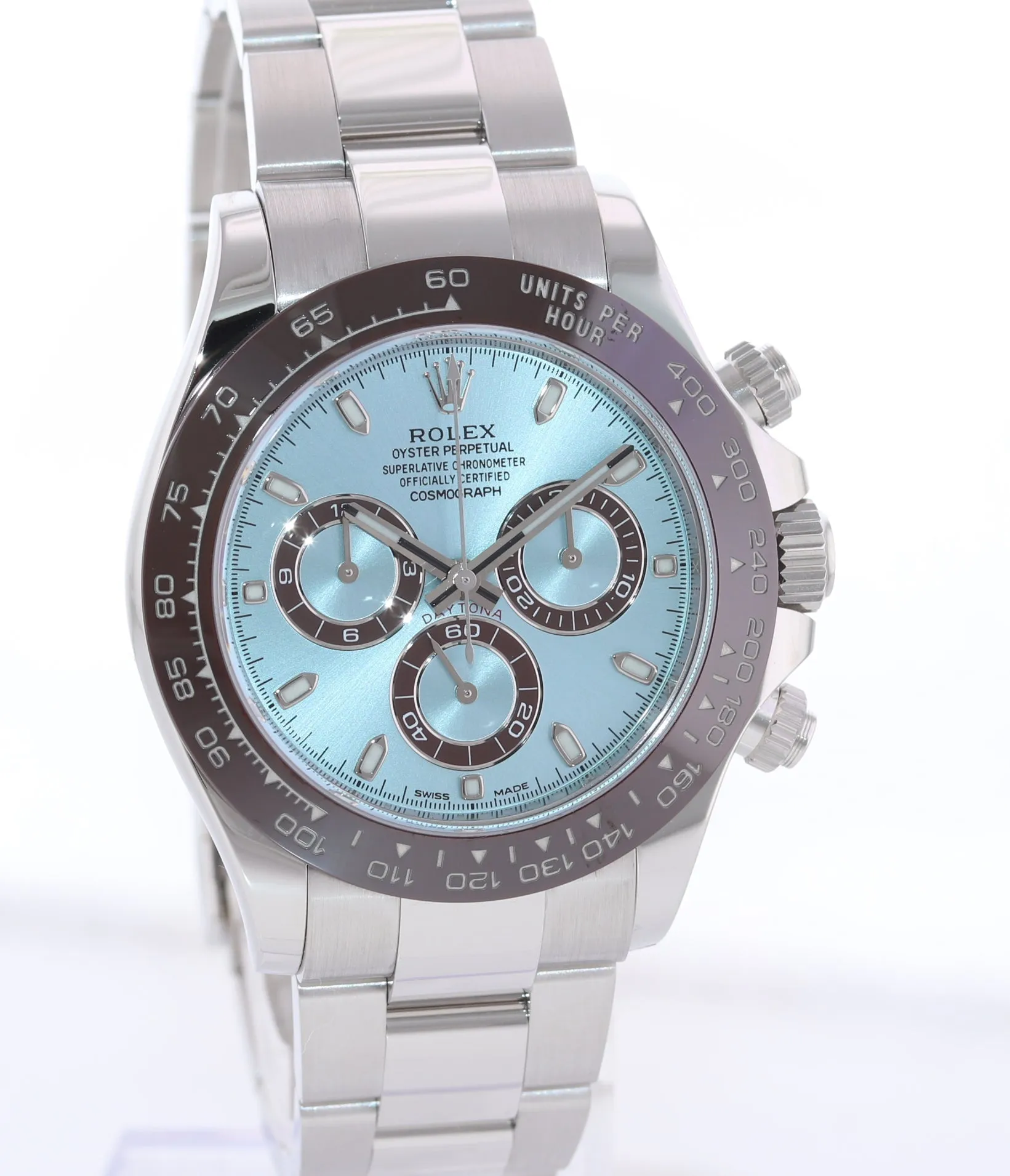 2018 NEW STICKERS PAPERS Rolex Daytona 116506 Platinum Glacier Blue Watch Box